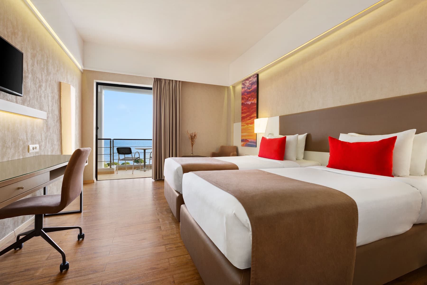 Guest room at the Ramada Plaza by Wyndham Thraki in Alexandroupolis, Other than US/Canada