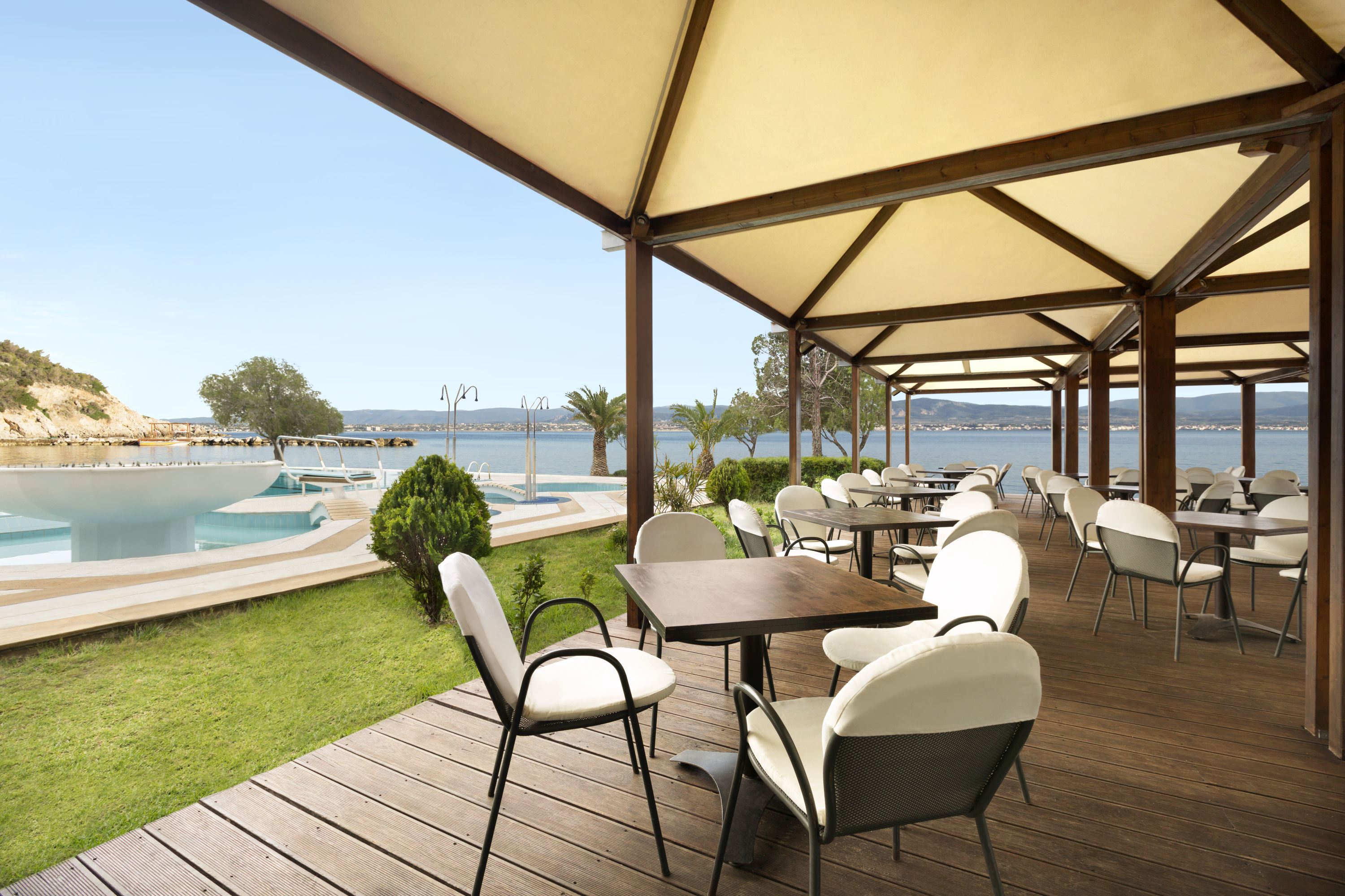 Pool bar at Ramada by Wyndham Loutraki Poseidon Resort in Loutraki, Other than US/Canada