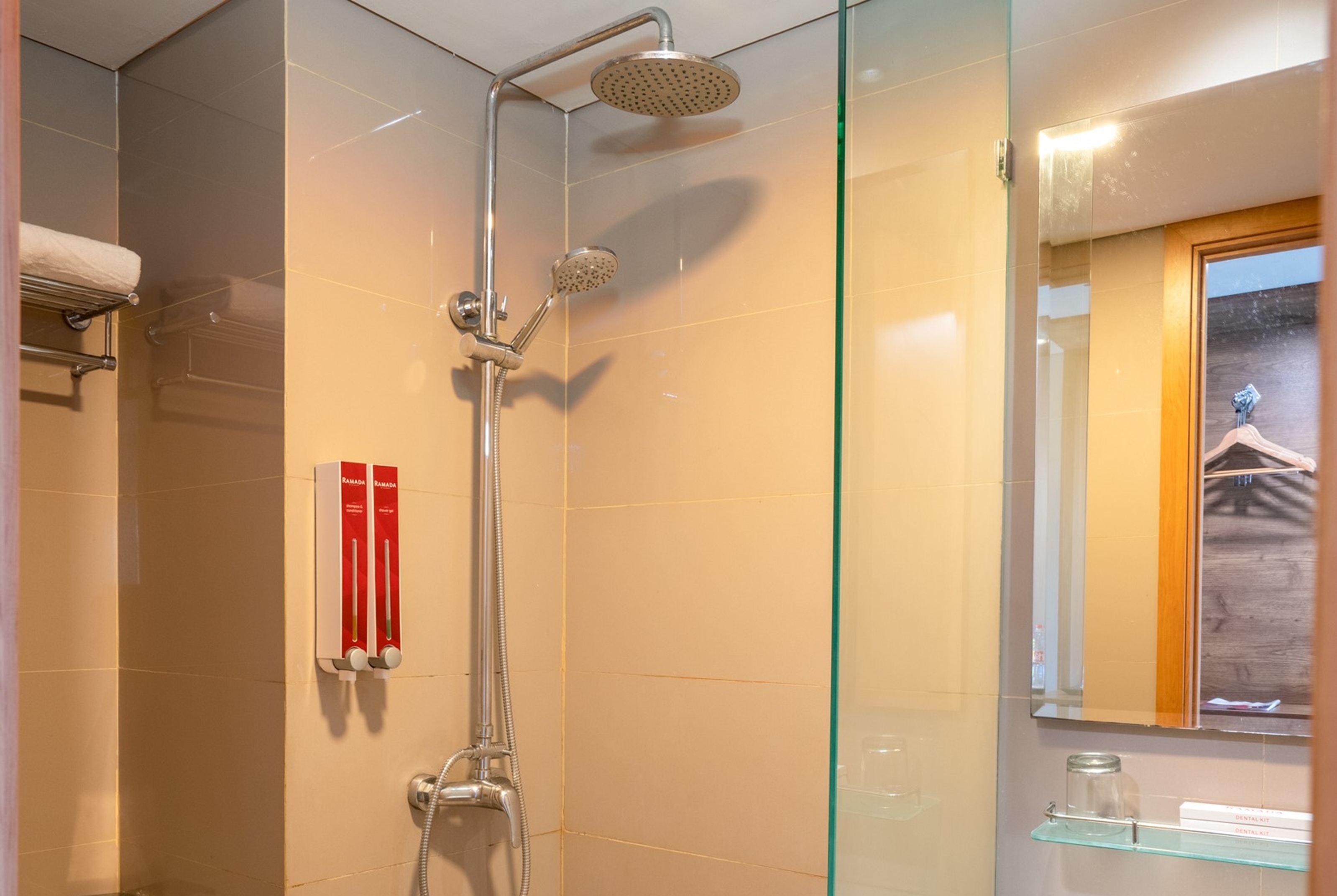 Guest room bath at the Ramada by Wyndham Serpong in South Tangerang, Other than US/Canada