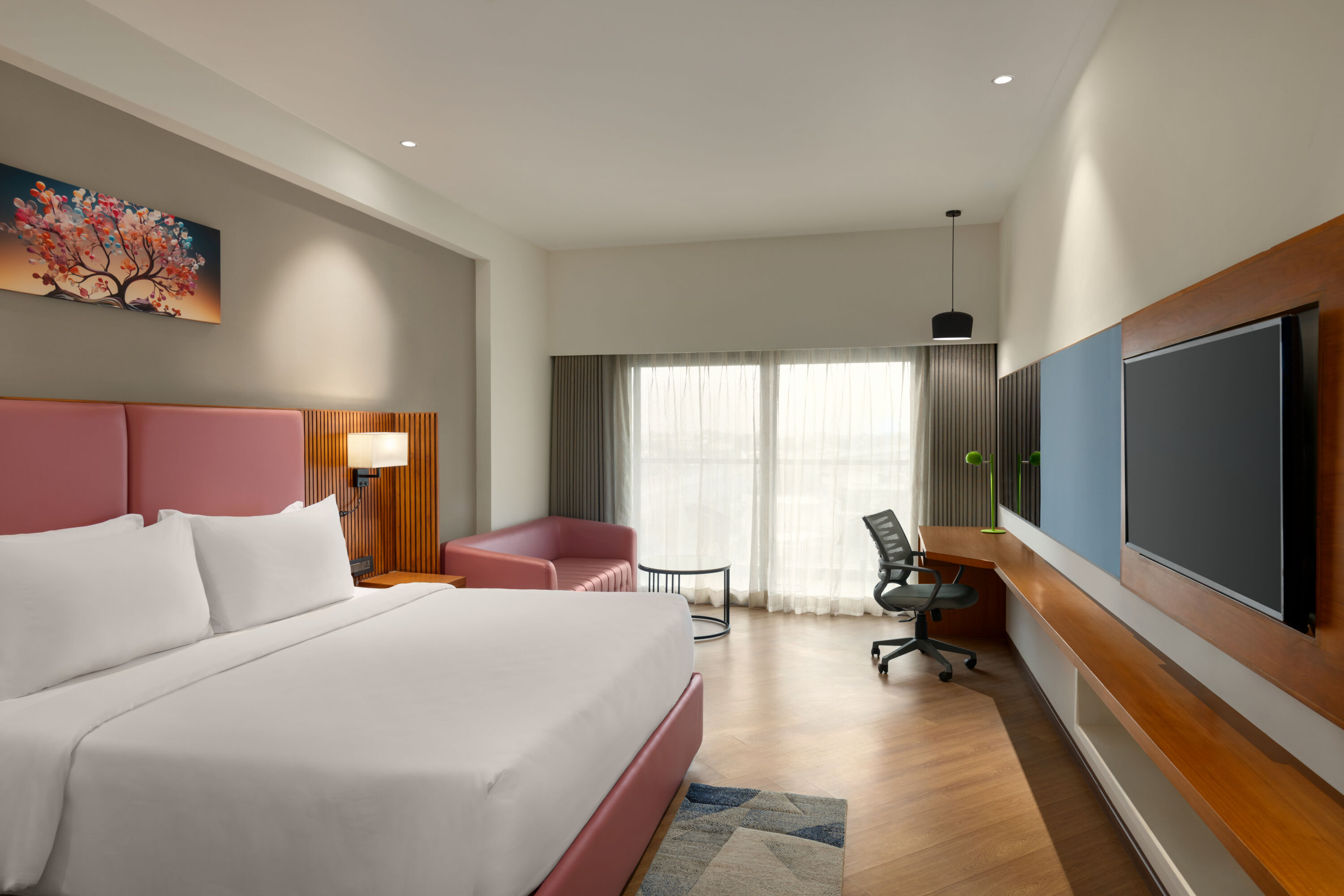 Guest room at the Ramada Encore by Wyndham Viramgam in Ahmedabad, Other than US/Canada