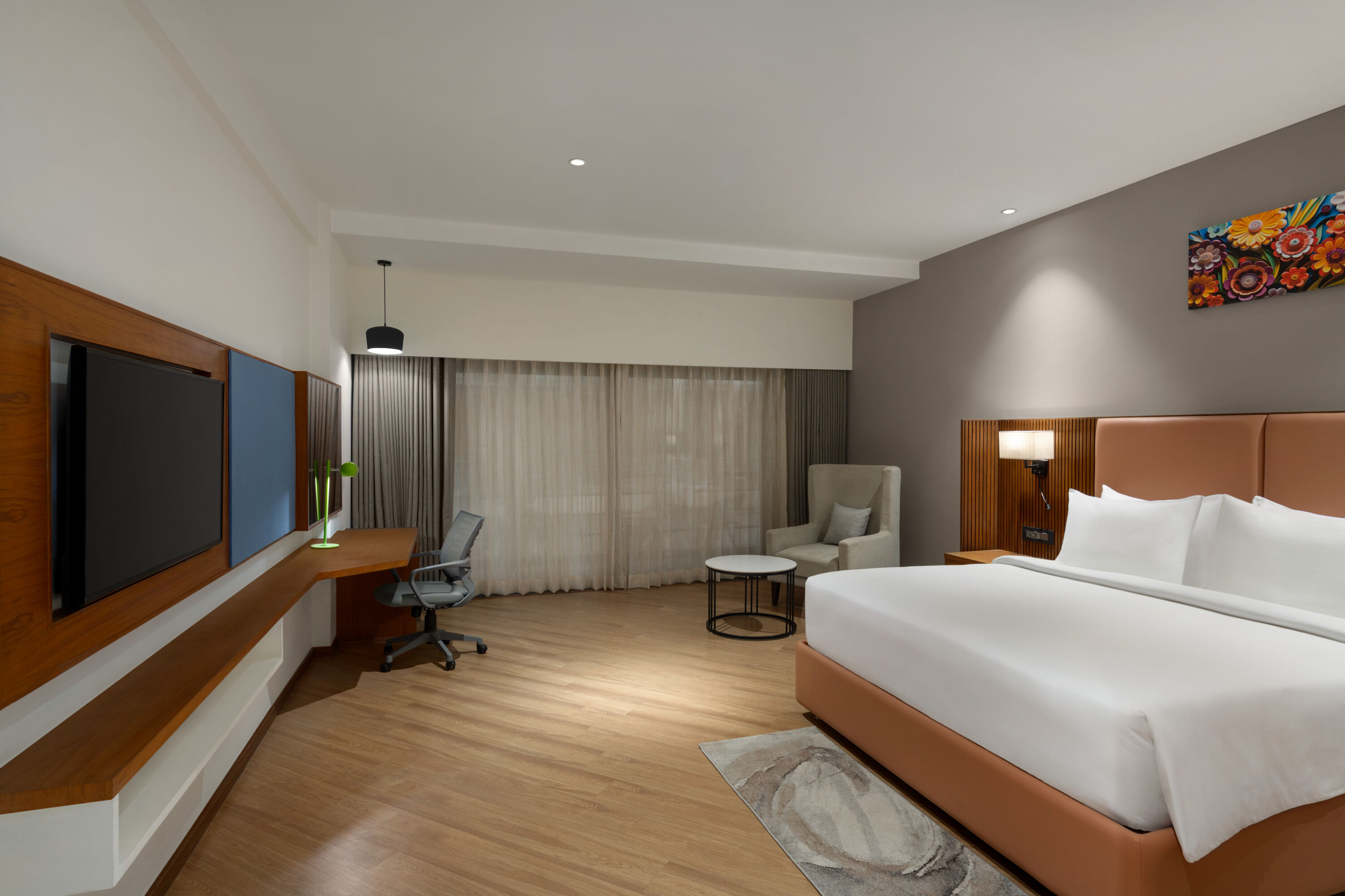 Guest room at the Ramada Encore by Wyndham Viramgam in Ahmedabad, Other than US/Canada