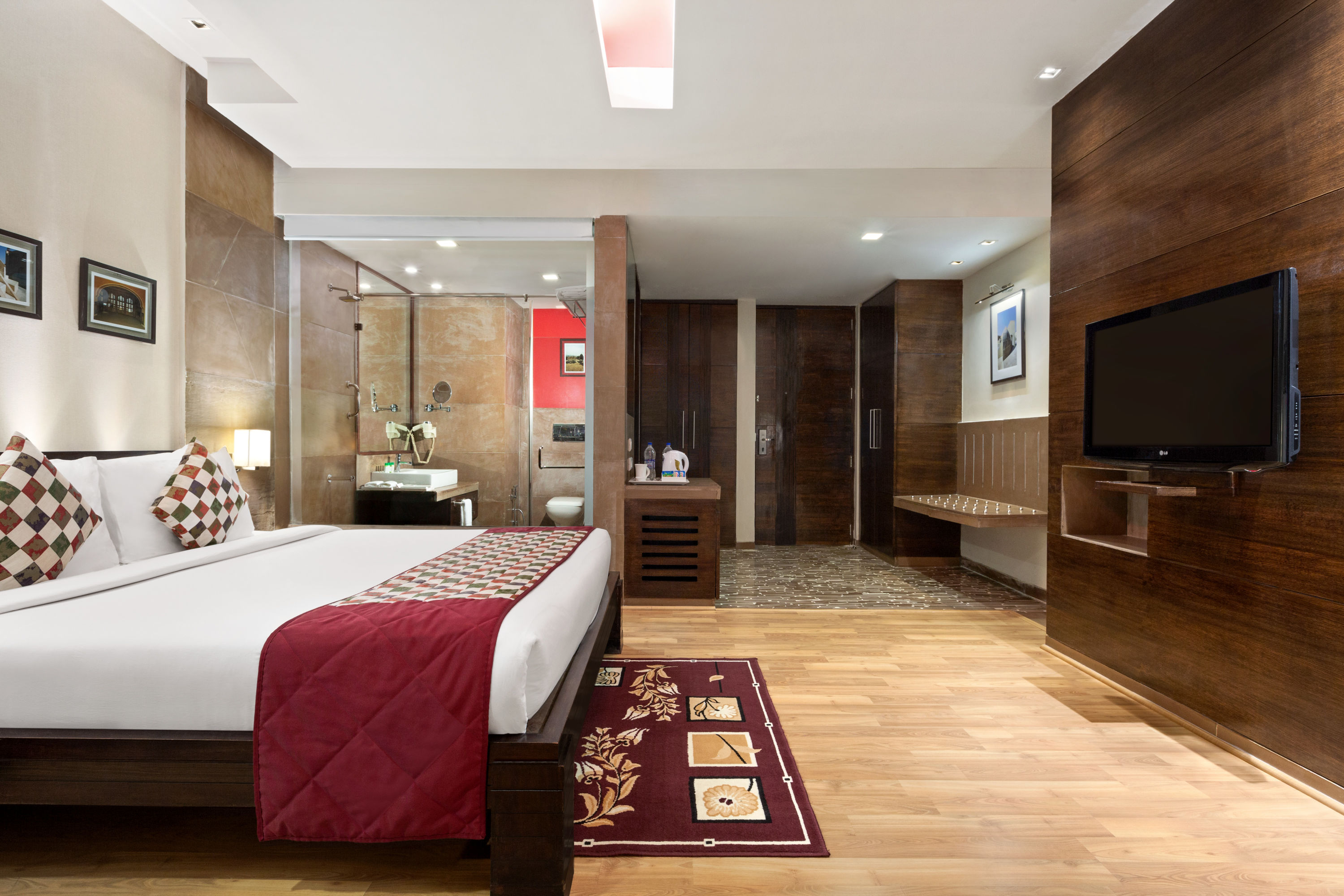 Guest room at the Ramada by Wyndham Ajmer in Ajmer, Other than US/Canada