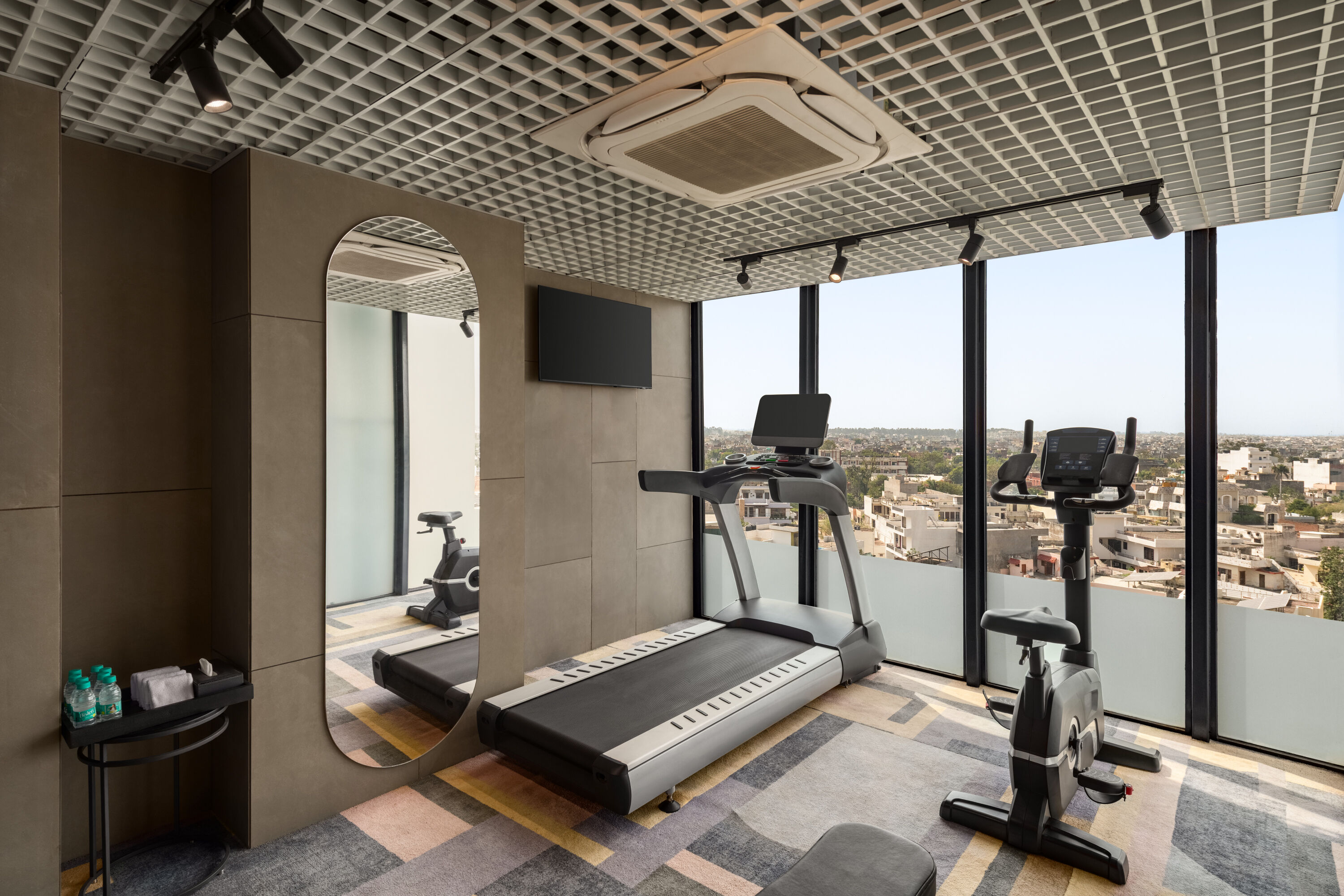 Fitness room at Ramada Encore by Wyndham Ambala GT Road in Ambala, Other than US/Canada