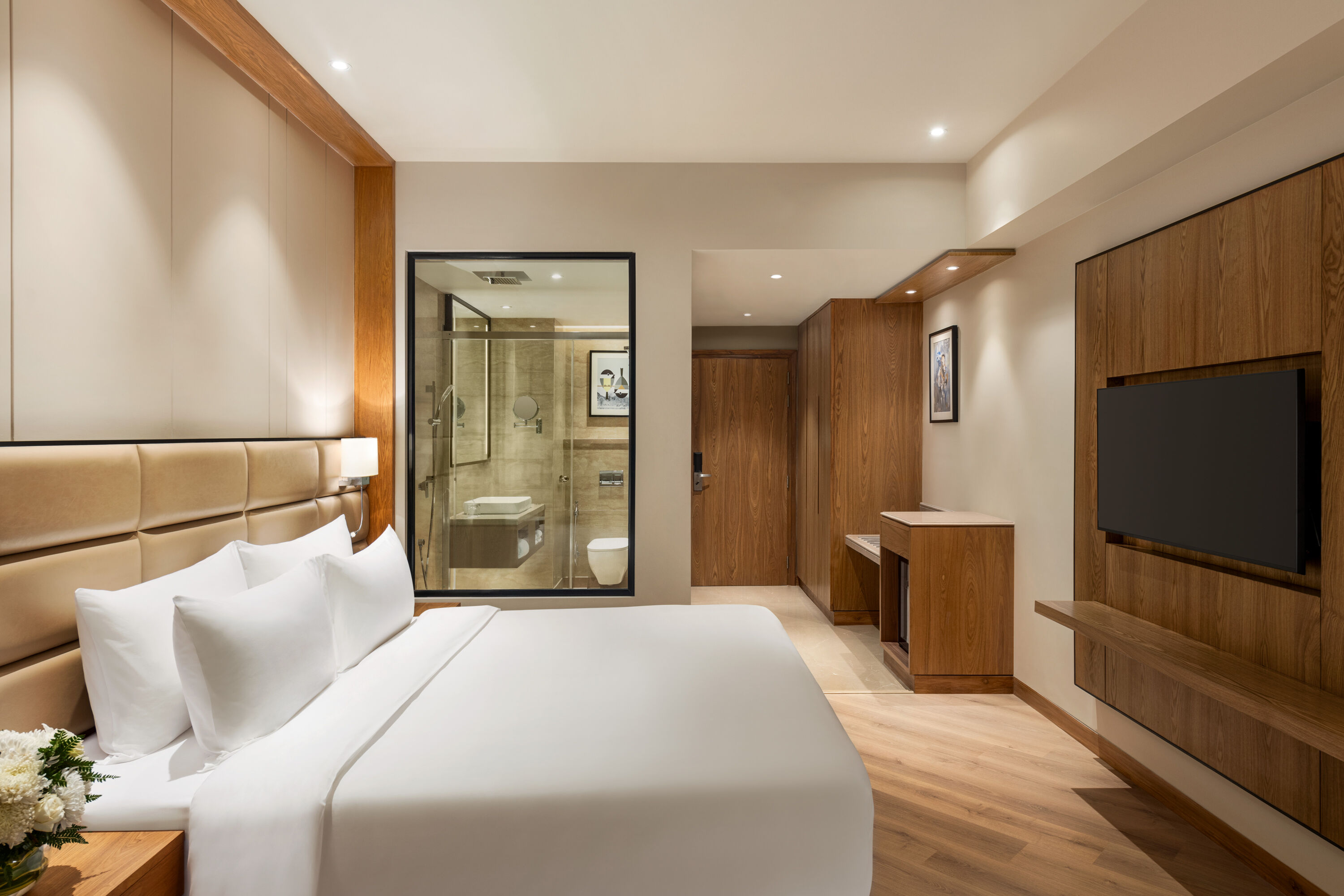 Guest room at the Ramada Encore by Wyndham Amritsar Airport in Amritsar, Other than US/Canada