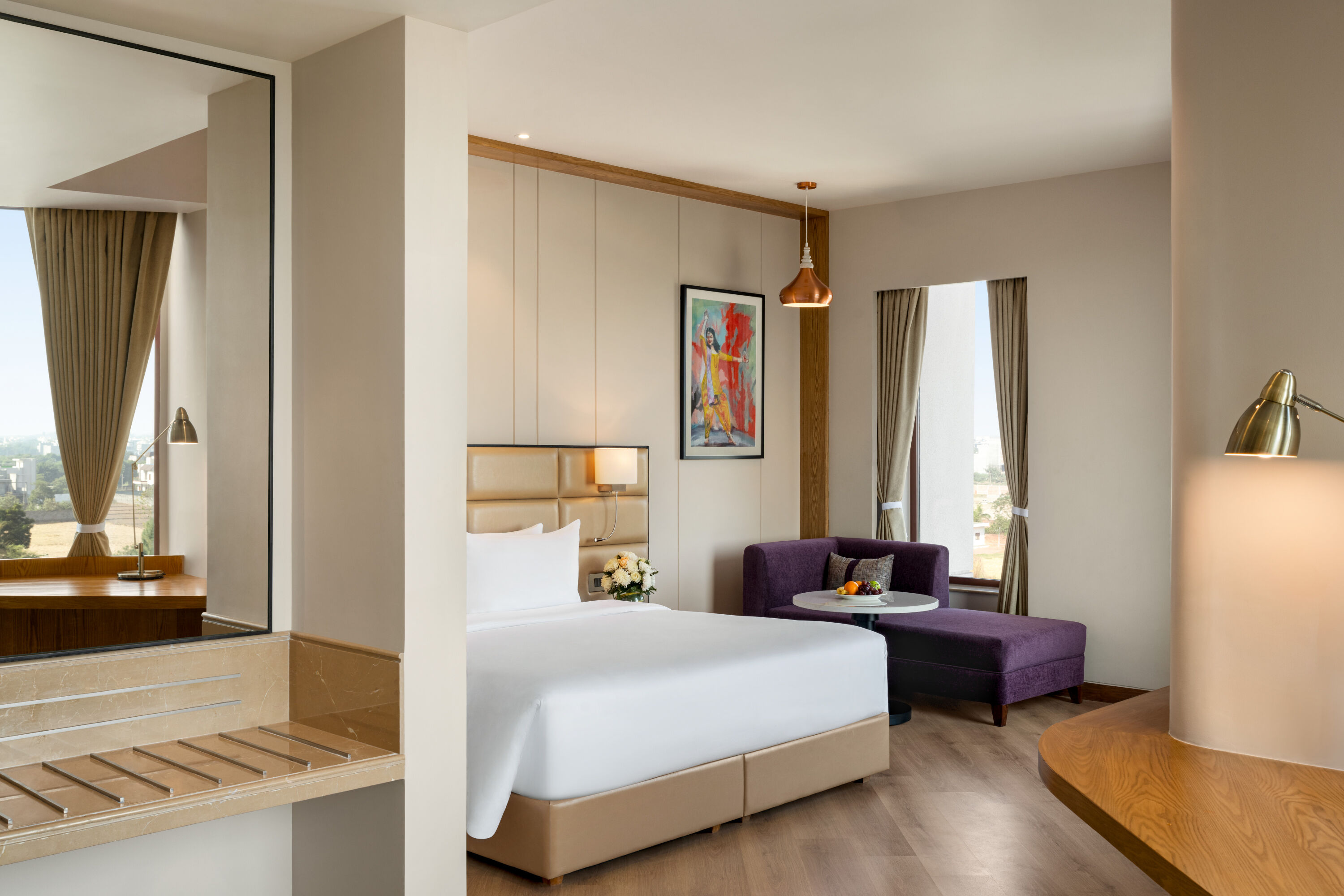 Guest room at the Ramada Encore by Wyndham Amritsar Airport in Amritsar, Other than US/Canada