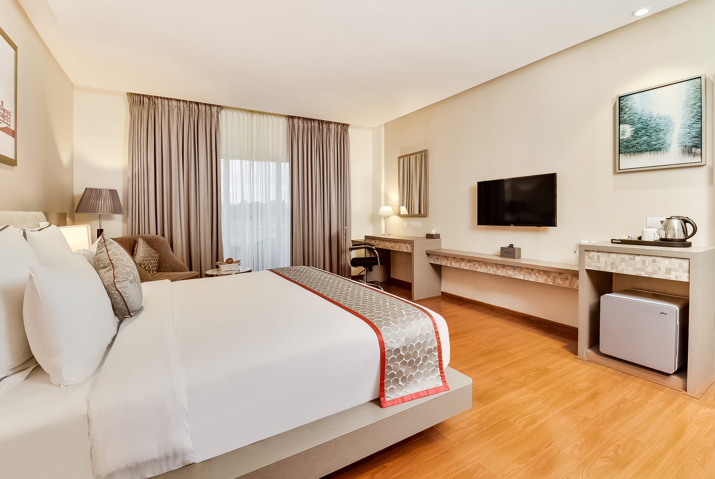 Guest room at the Ramada by Wyndham Bengaluru Yelahanka in Bengaluru, Other than US/Canada