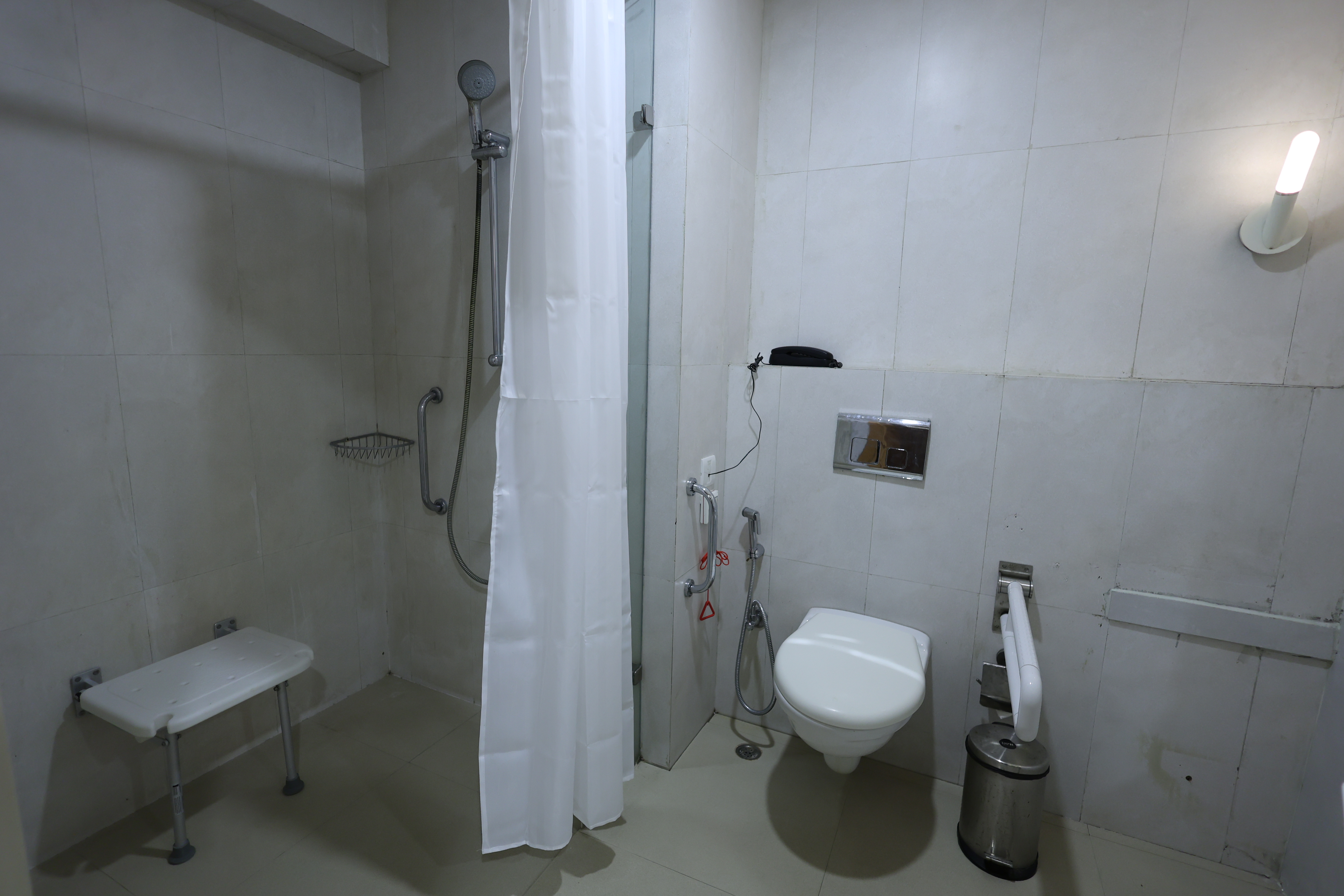 Guest room bath at the Ramada by Wyndham Bodh Gaya Mahabodhi in Bodh Gaya, Other than US/Canada