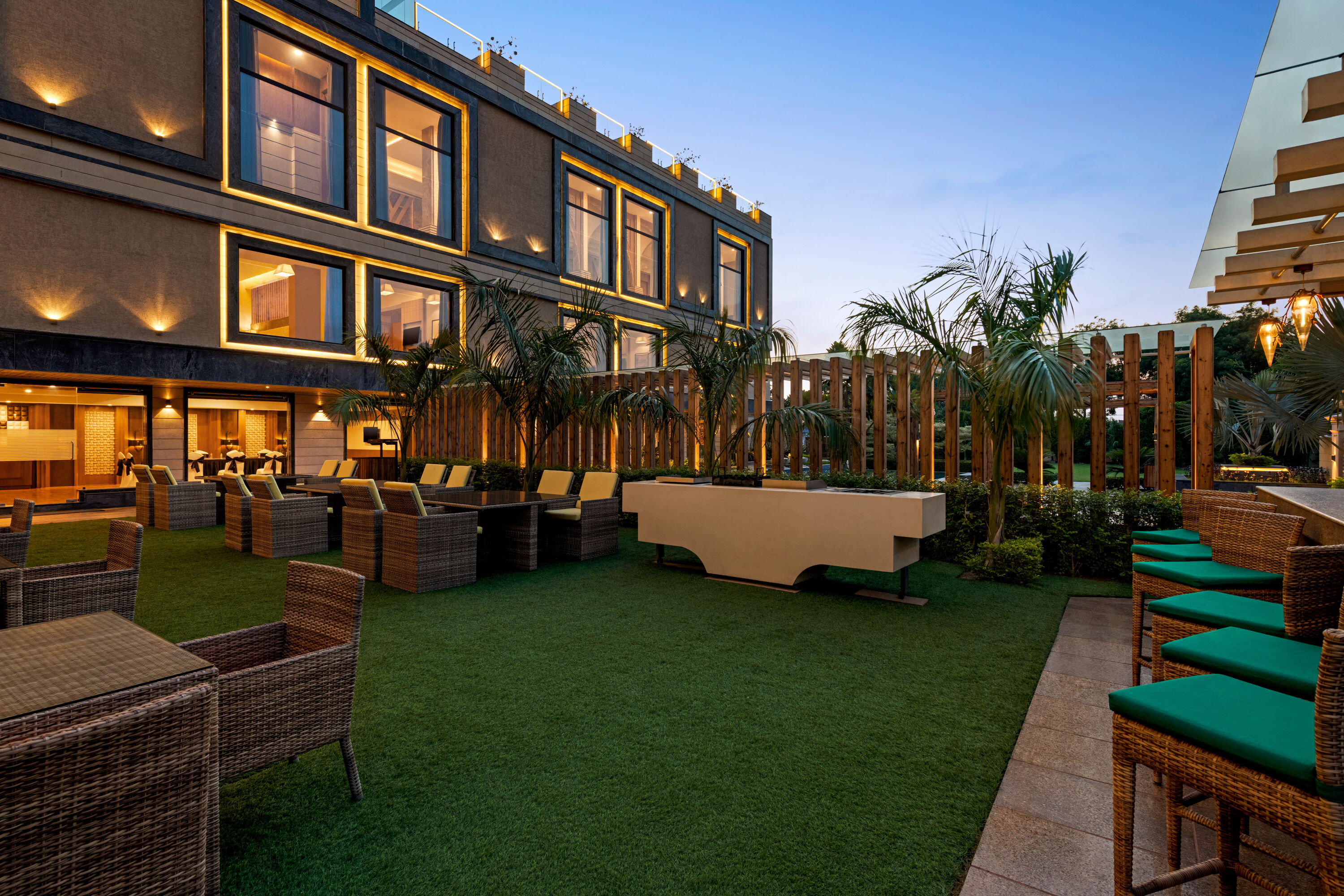 Courtyard at Ramada by Wyndham Varanasi Katesar in Chandauli, Other than US/Canada