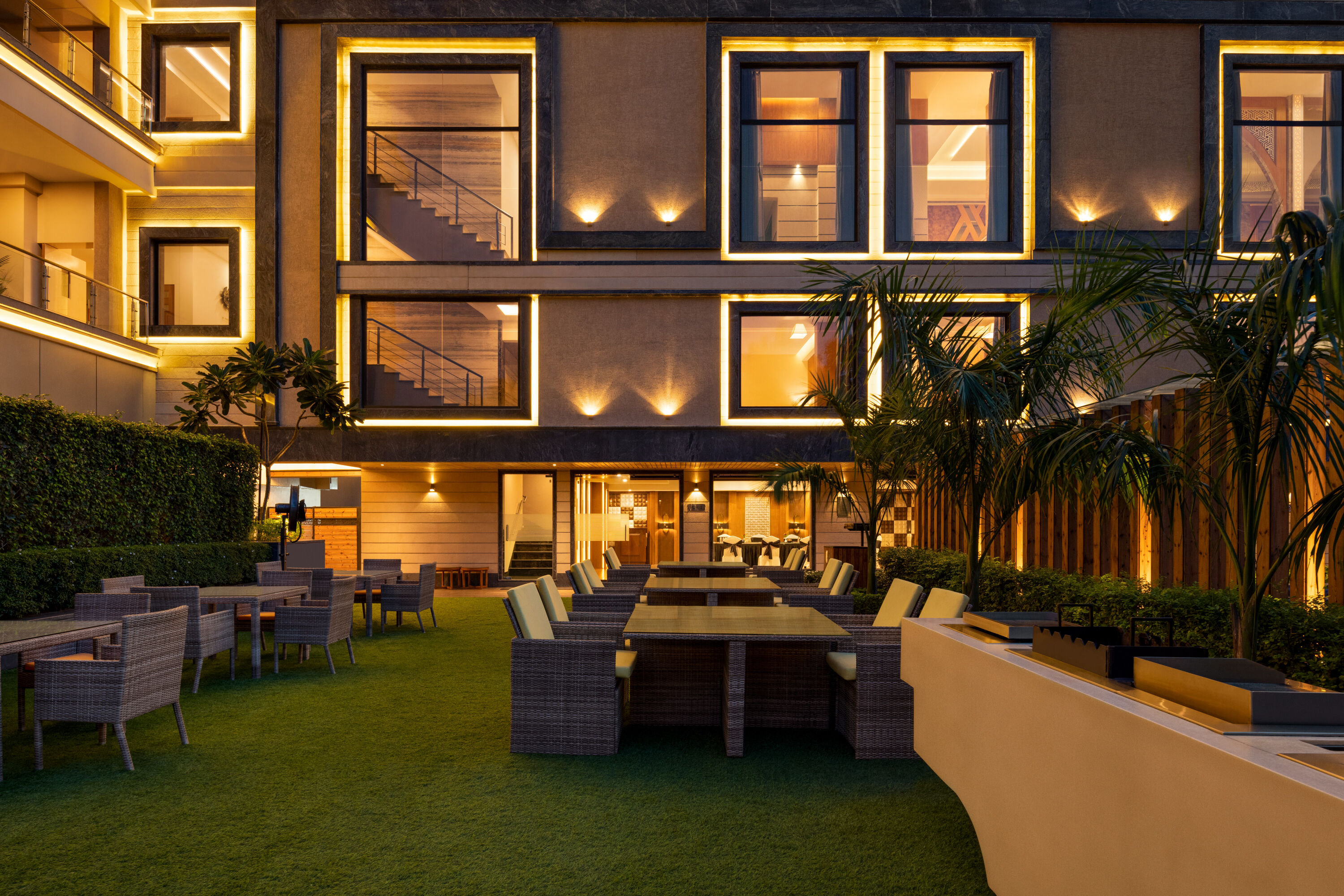 Courtyard at Ramada by Wyndham Varanasi Katesar in Chandauli, Other than US/Canada