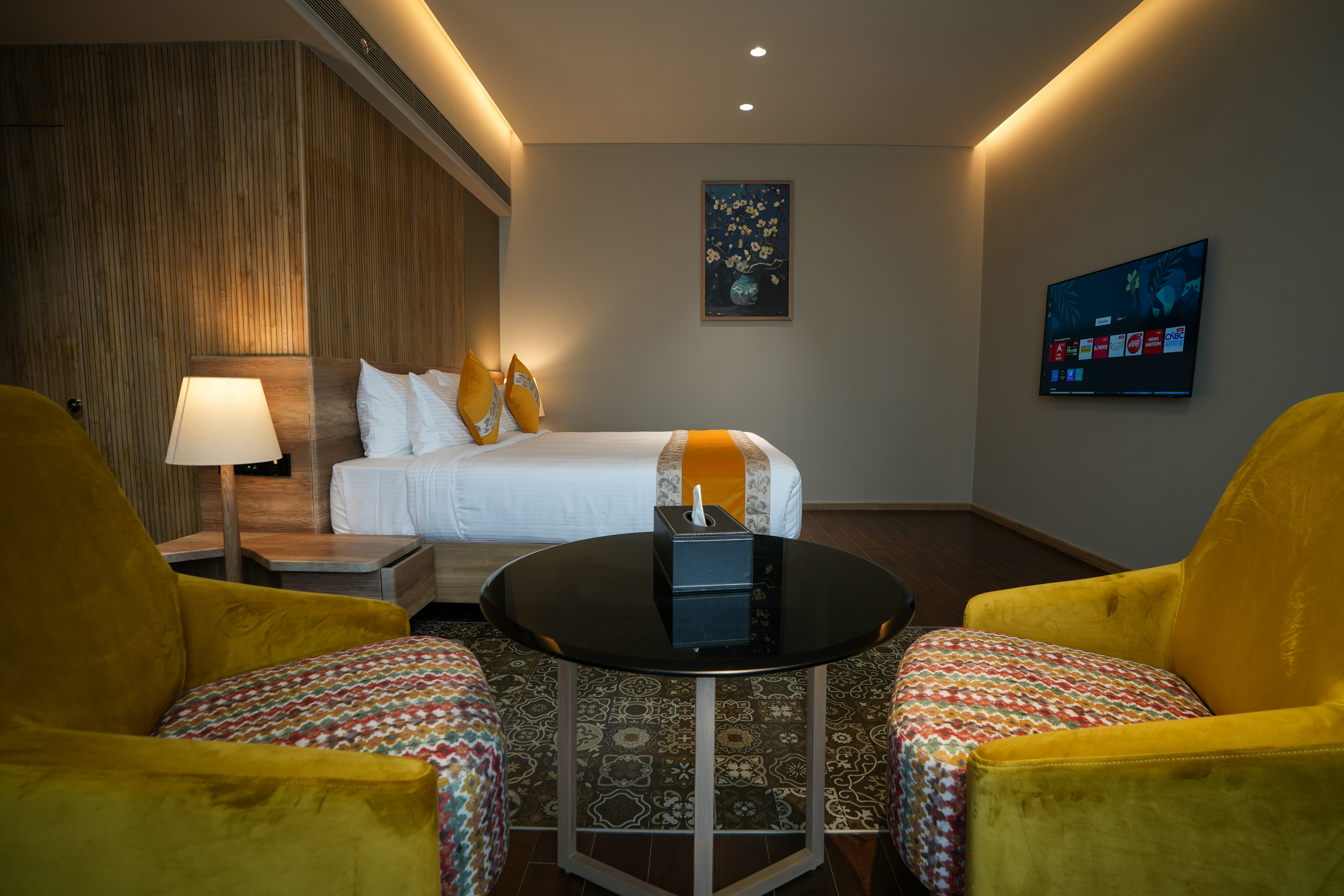 Guest room at the Ramada Encore by Wyndham Kochi Kalamassery in Cochin, Other than US/Canada