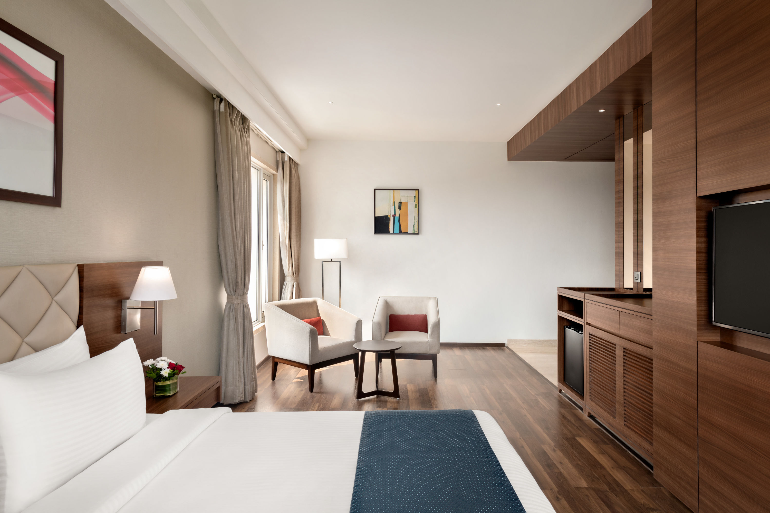 Guest room at the Ramada by Wyndham Gandhidham Shinay in Gandhidham, Other than US/Canada