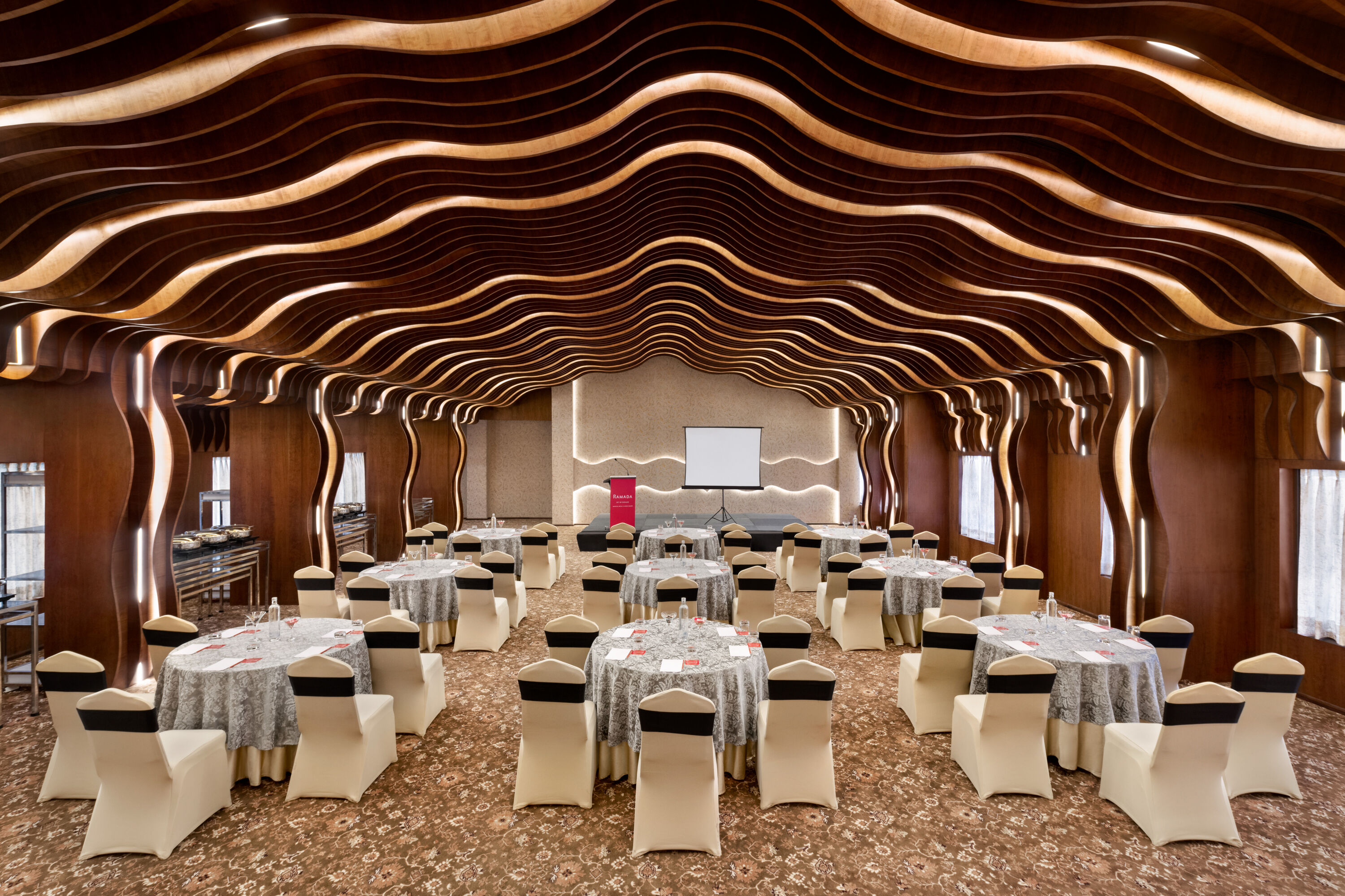 Ramada by Wyndham Gangtok Hotel & Casino Golden ballroom banquet rounds in Gangtok, Other than US/Canada