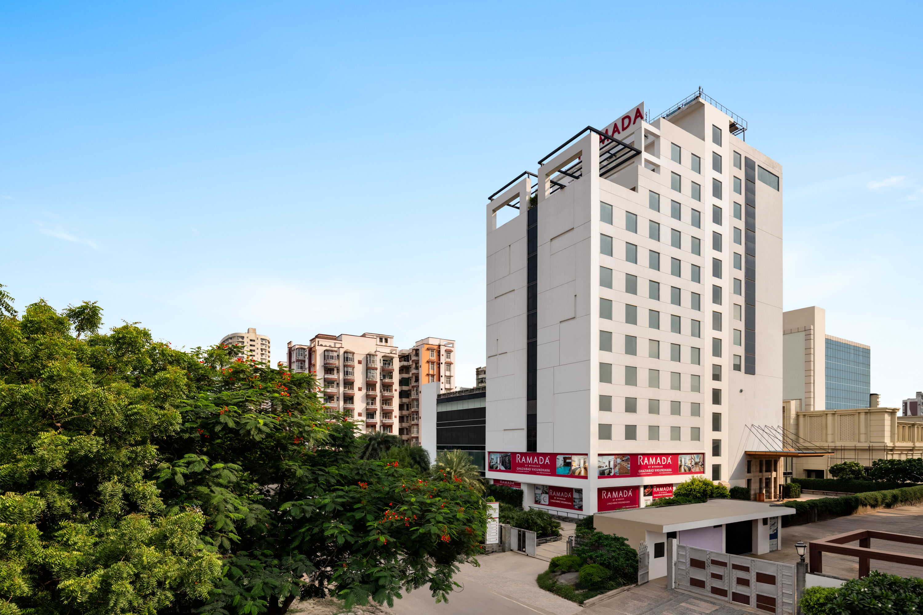 Exterior of Ramada by Wyndham Ghaziabad Vasundhara hotel in Ghaziabad, Other than US/Canada