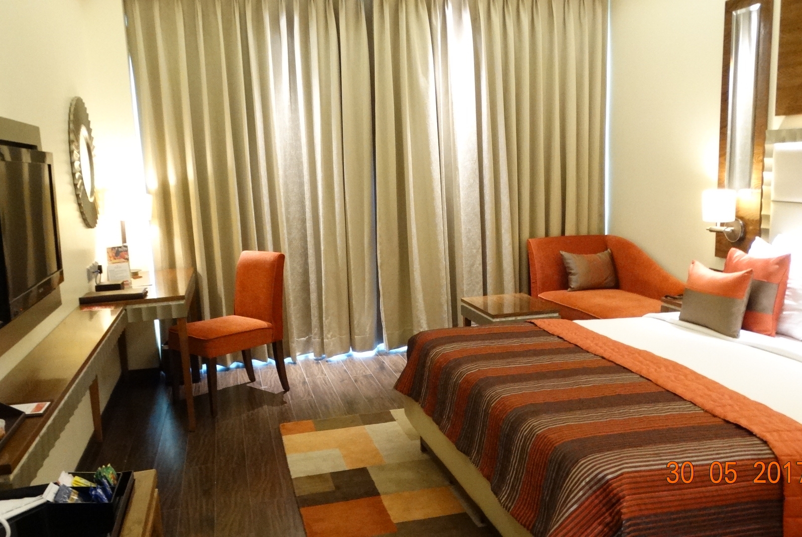 Guest room at the Ramada by Wyndham Gurgaon Central in Gurgaon, Other than US/Canada