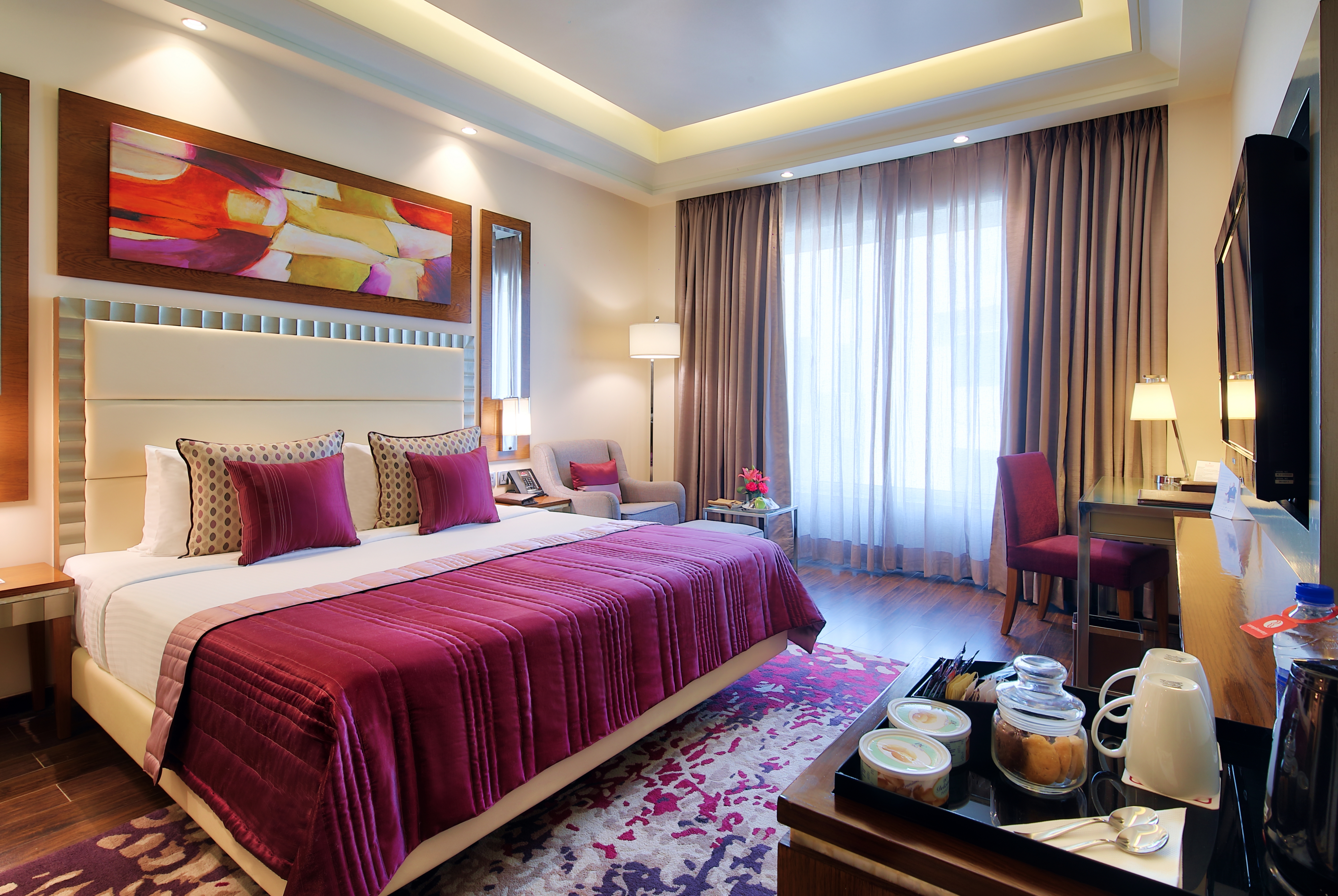 Guest room at the Ramada by Wyndham Gurgaon Central in Gurgaon, Other than US/Canada