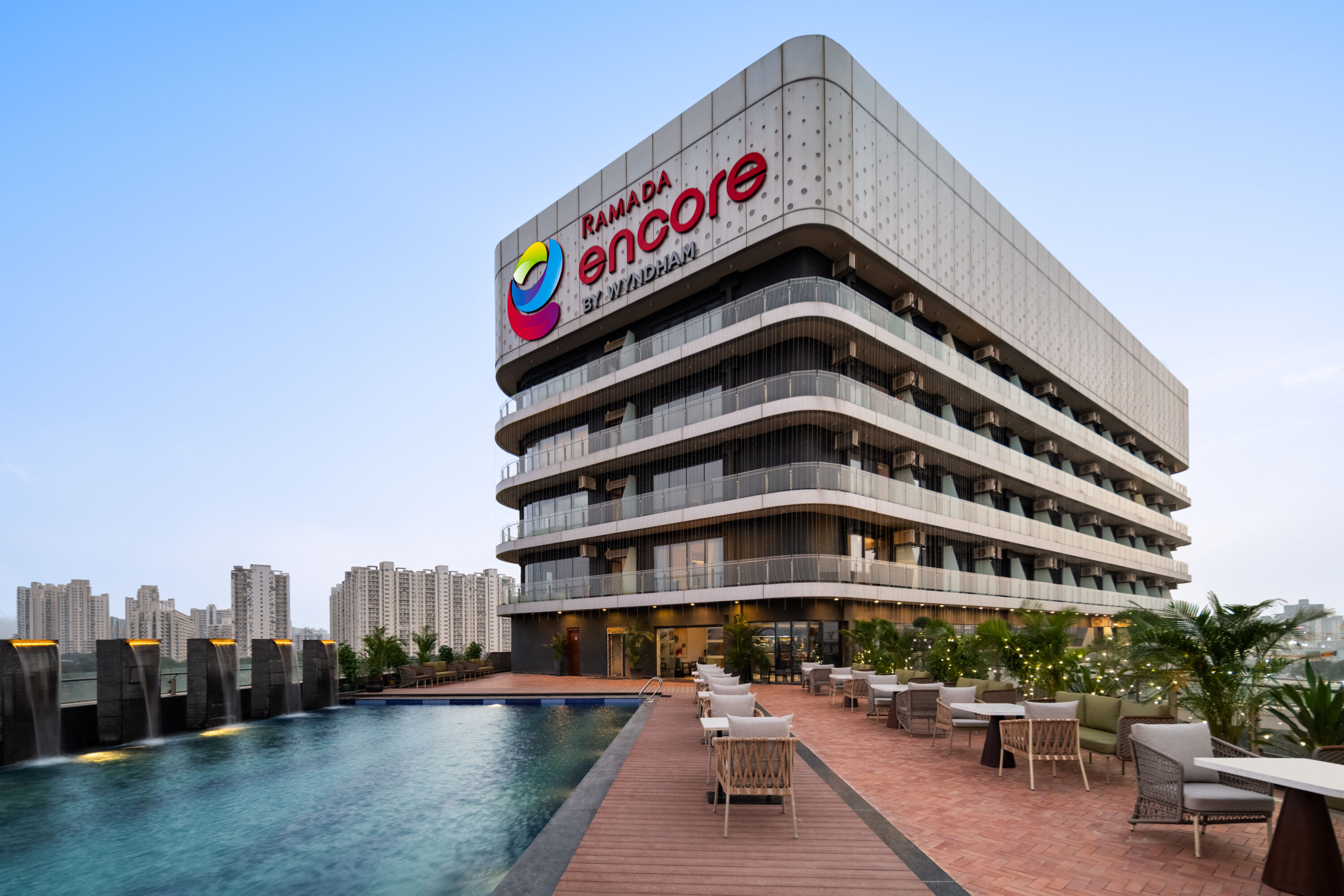 Exterior of Ramada Encore by Wyndham Gurugram Dwarka Expressway hotel in Gurugram, Other than US/Canada