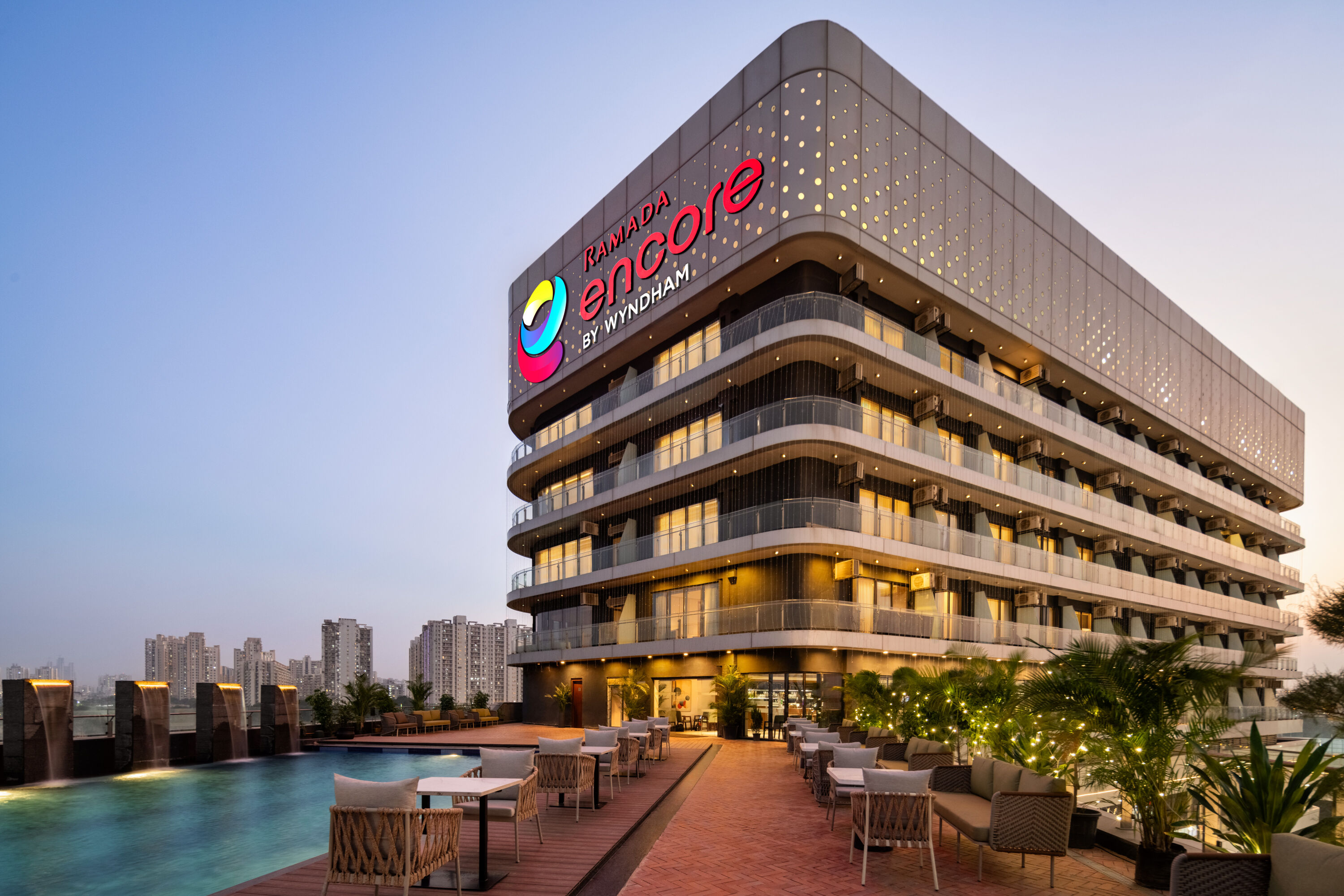 Exterior of Ramada Encore by Wyndham Gurugram Dwarka Expressway hotel in Gurugram, Other than US/Canada