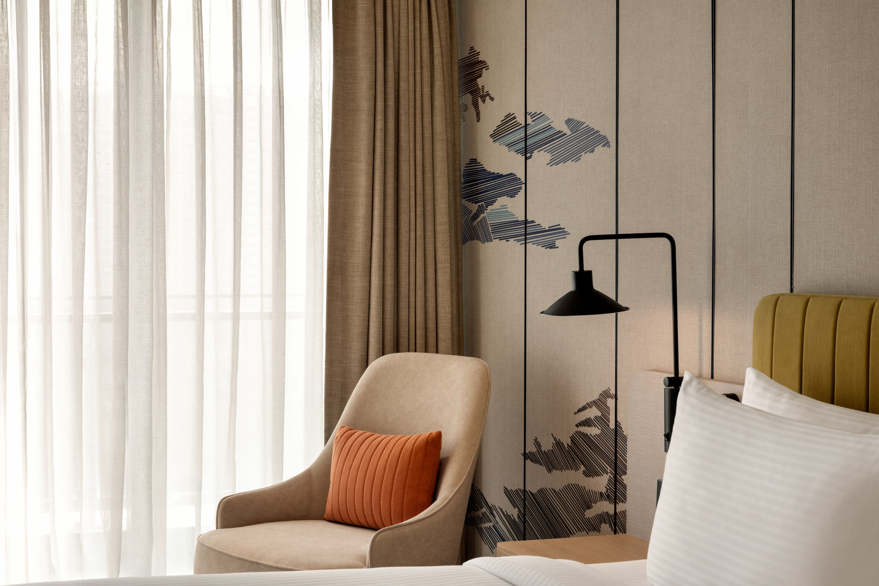 Guest room at the Ramada Encore by Wyndham Gurugram Dwarka Expressway in Gurugram, Other than US/Canada