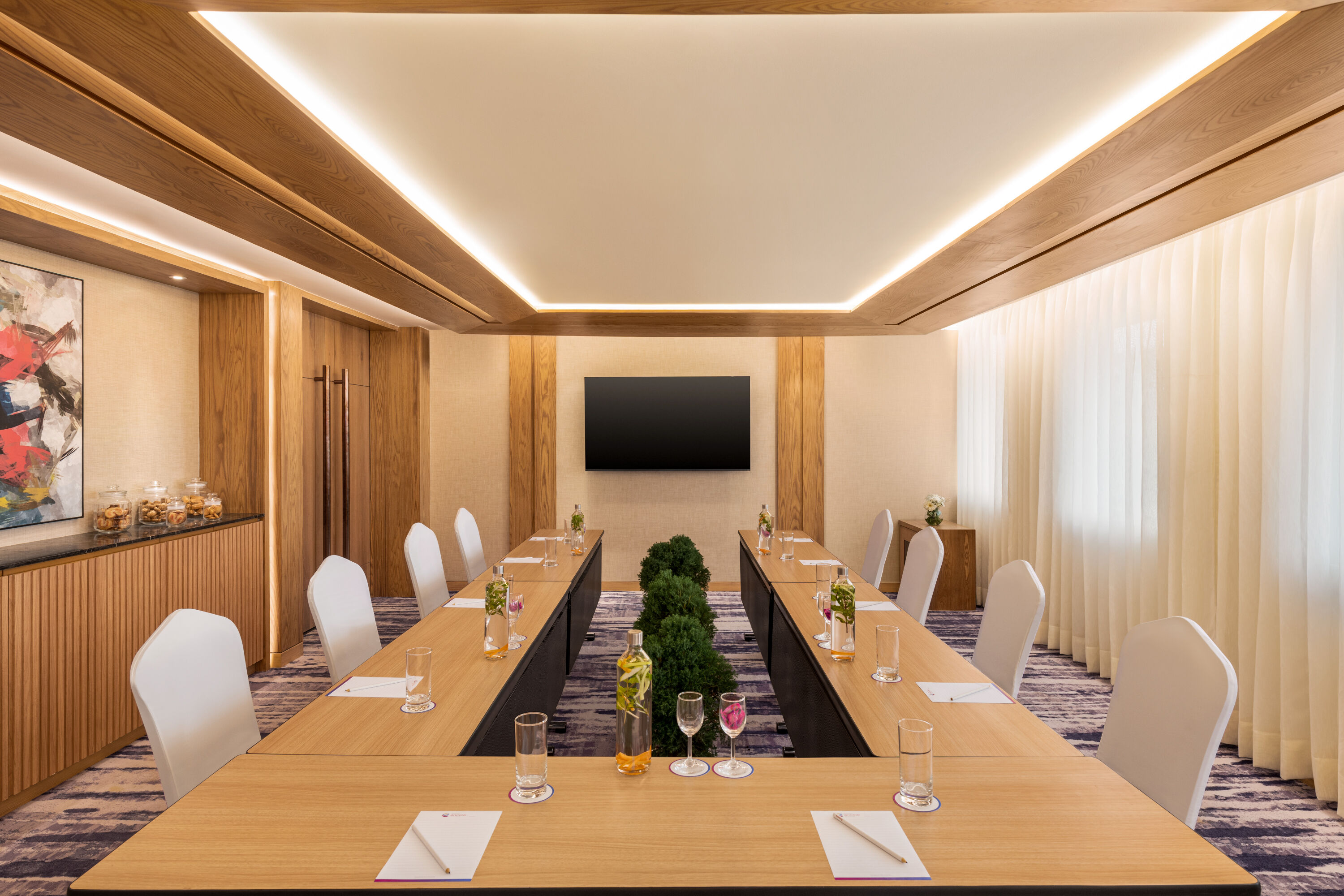 U-shape meeting room at Ramada Encore by Wyndham Indore Nipania in Indore, Other than US/Canada