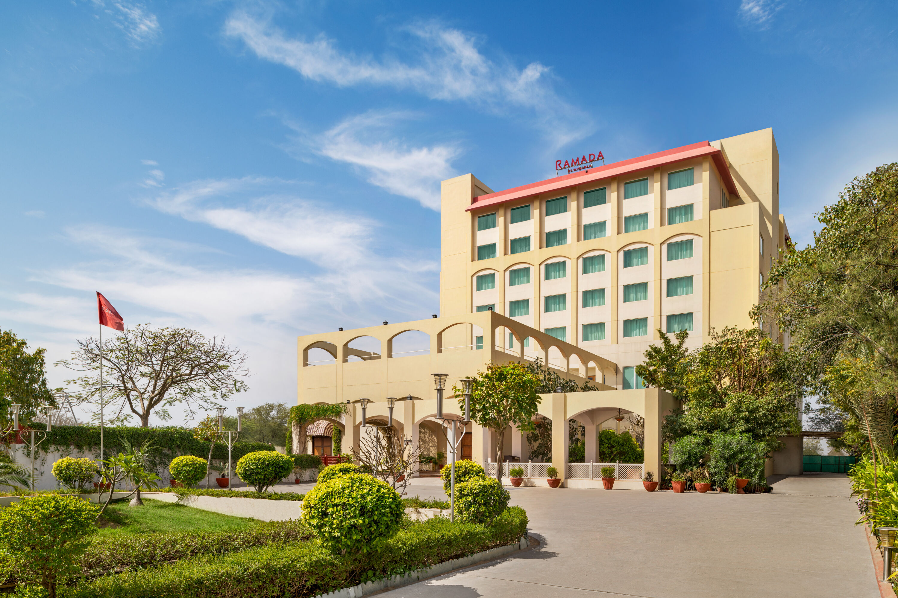 Exterior of Ramada by Wyndham Jaipur Jaisinghpura hotel in Jaipur, Other than US/Canada
