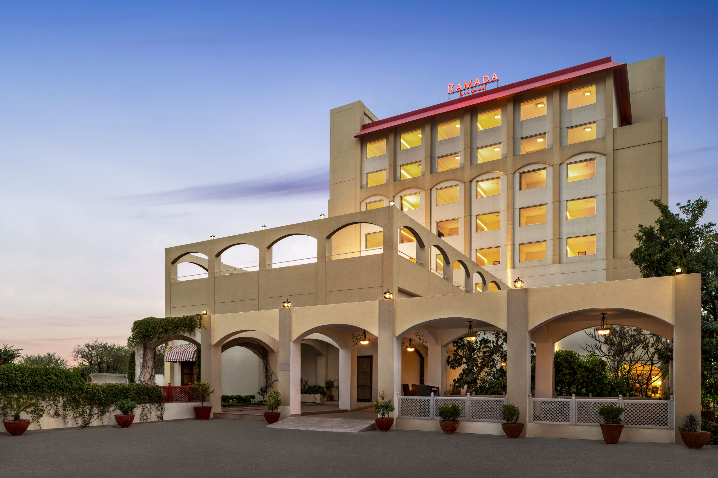 Exterior of Ramada by Wyndham Jaipur Jaisinghpura hotel in Jaipur, Other than US/Canada