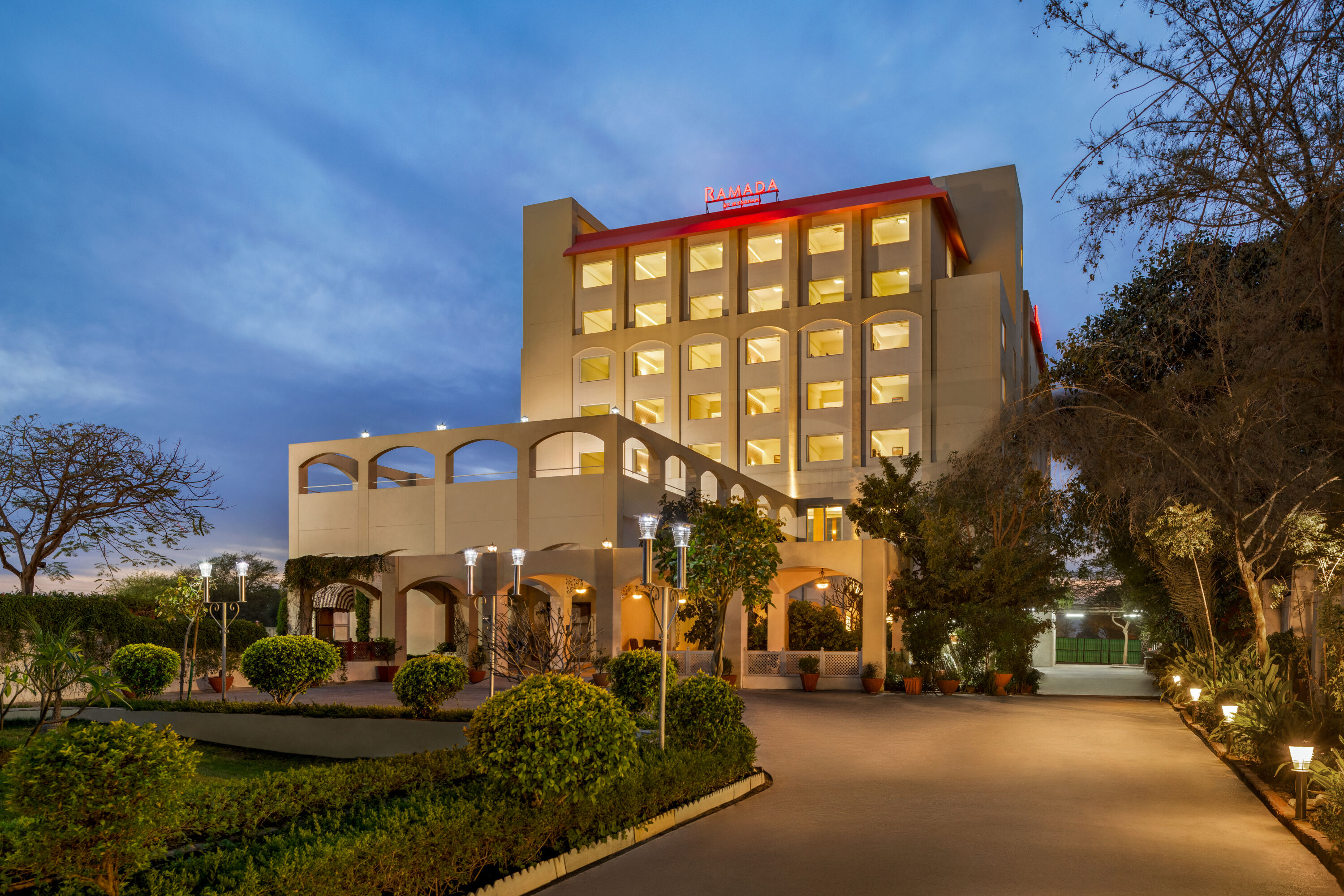 Exterior of Ramada by Wyndham Jaipur Jaisinghpura hotel in Jaipur, Other than US/Canada