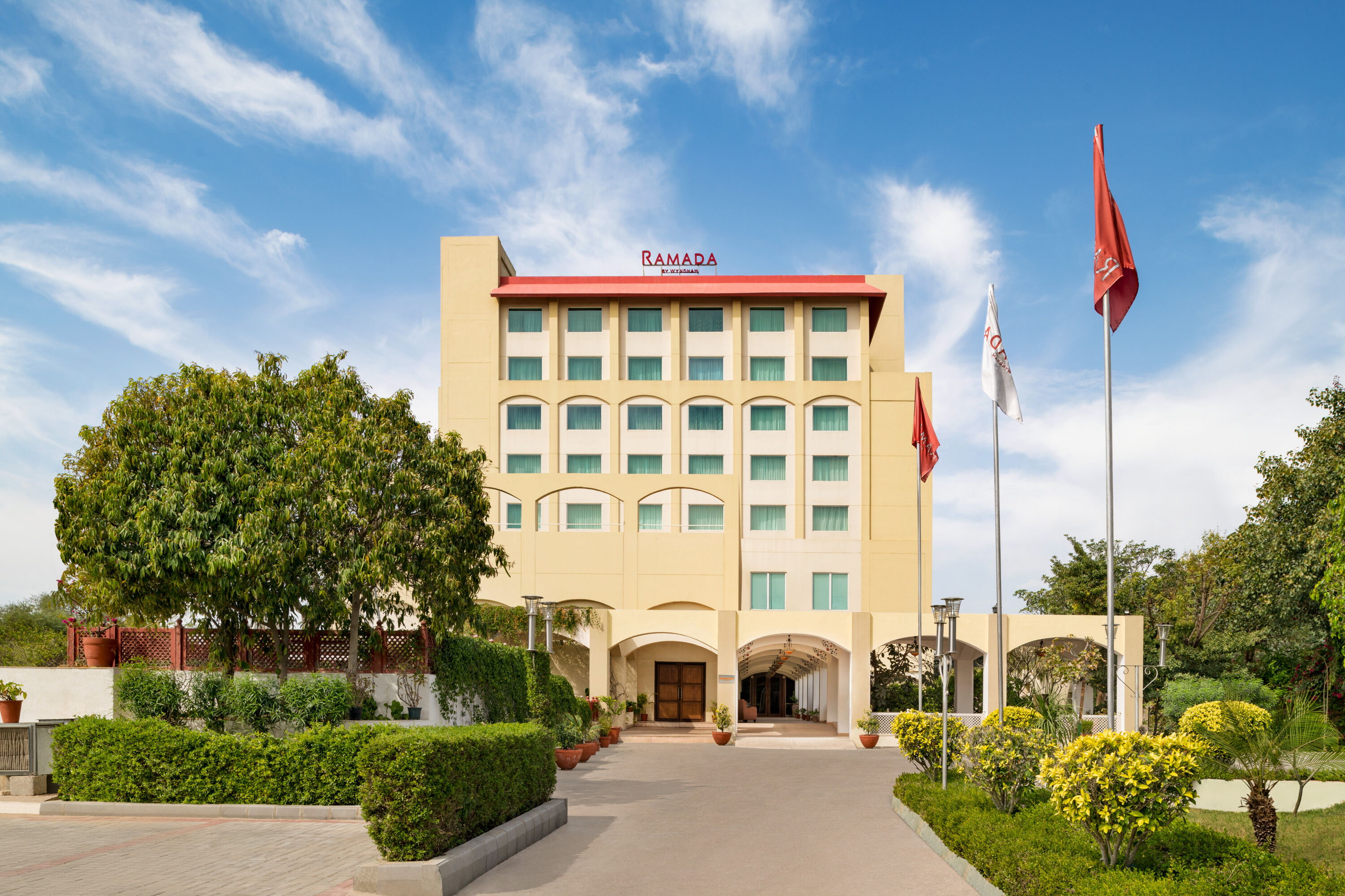 Exterior of Ramada by Wyndham Jaipur Jaisinghpura hotel in Jaipur, Other than US/Canada