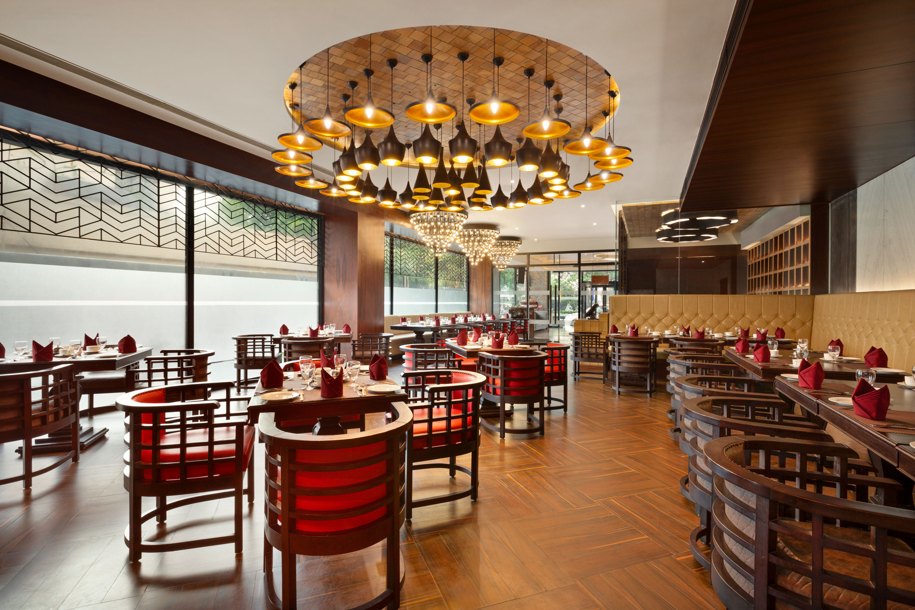 Ramada Encore by Wyndham Jalandhar restaurant breakfast area with seating in Jalandhar, Other than US/Canada