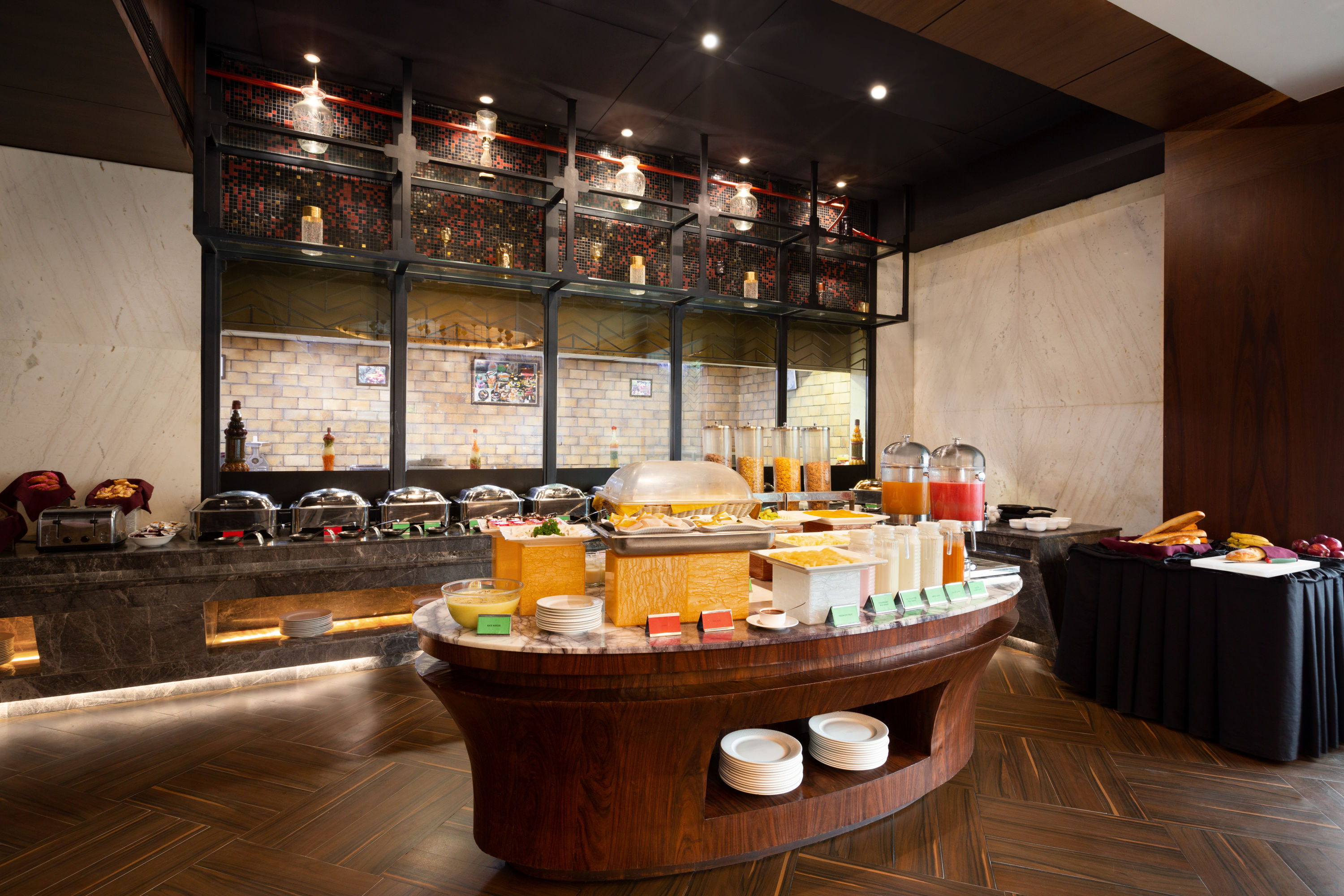 Ramada Encore by Wyndham Jalandhar restaurant breakfast area with seating in Jalandhar, Other than US/Canada