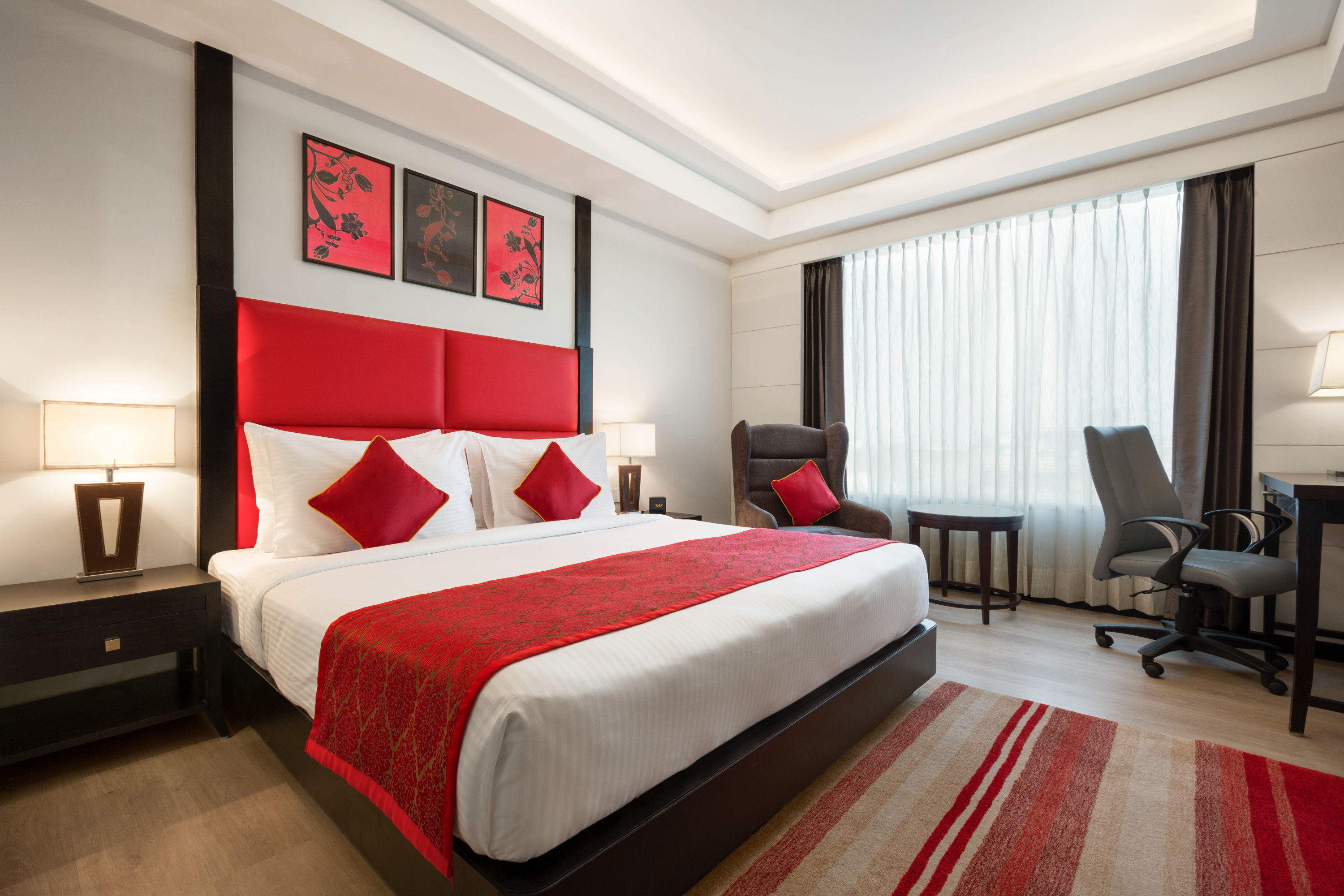 Guest room at the Ramada Encore by Wyndham Jalandhar in Jalandhar, Other than US/Canada
