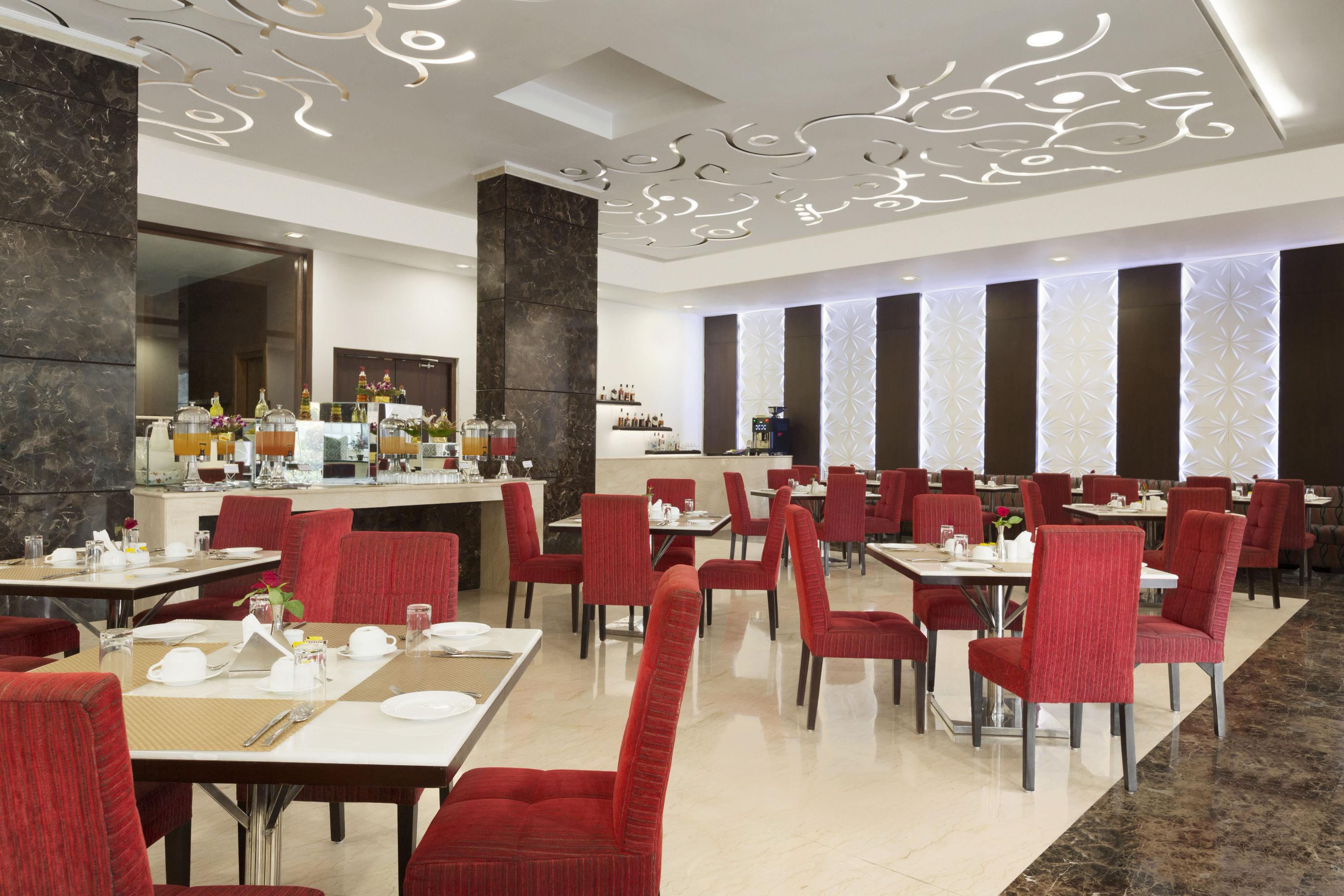 Ramada by Wyndham Jamshedpur restaurant breakfast area with seating in Jamshedpur, Other than US/Canada