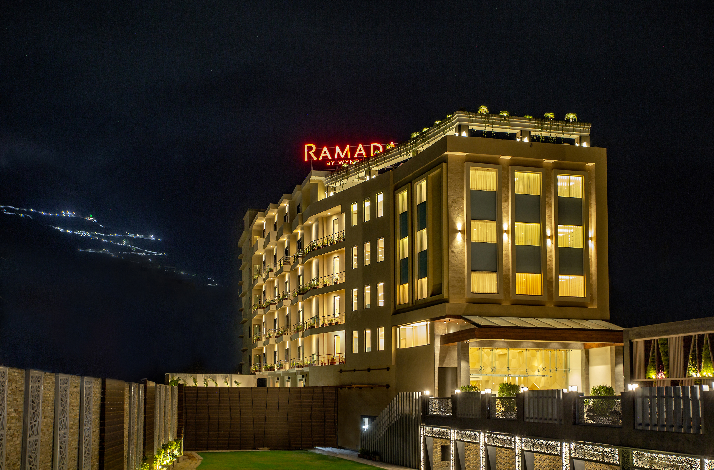 Exterior Night Image of Ramada by Wyndham Katra Station Road hotel in Katra, Other than US/Canada