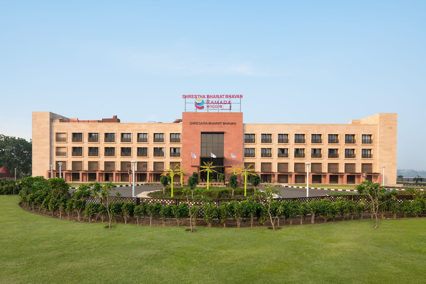 Front Exterior Image of Ramada Encore by Wyndham Statue of Unity hotel in Kevadia, Other than US/Canada