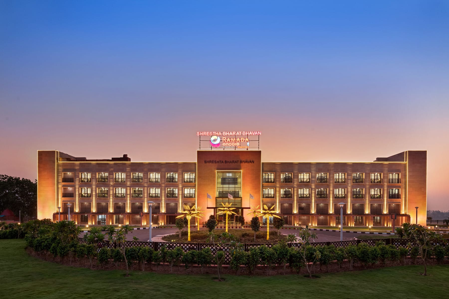Front Exterior Image of Ramada Encore by Wyndham Statue of Unity hotel in Kevadia, Other than US/Canada