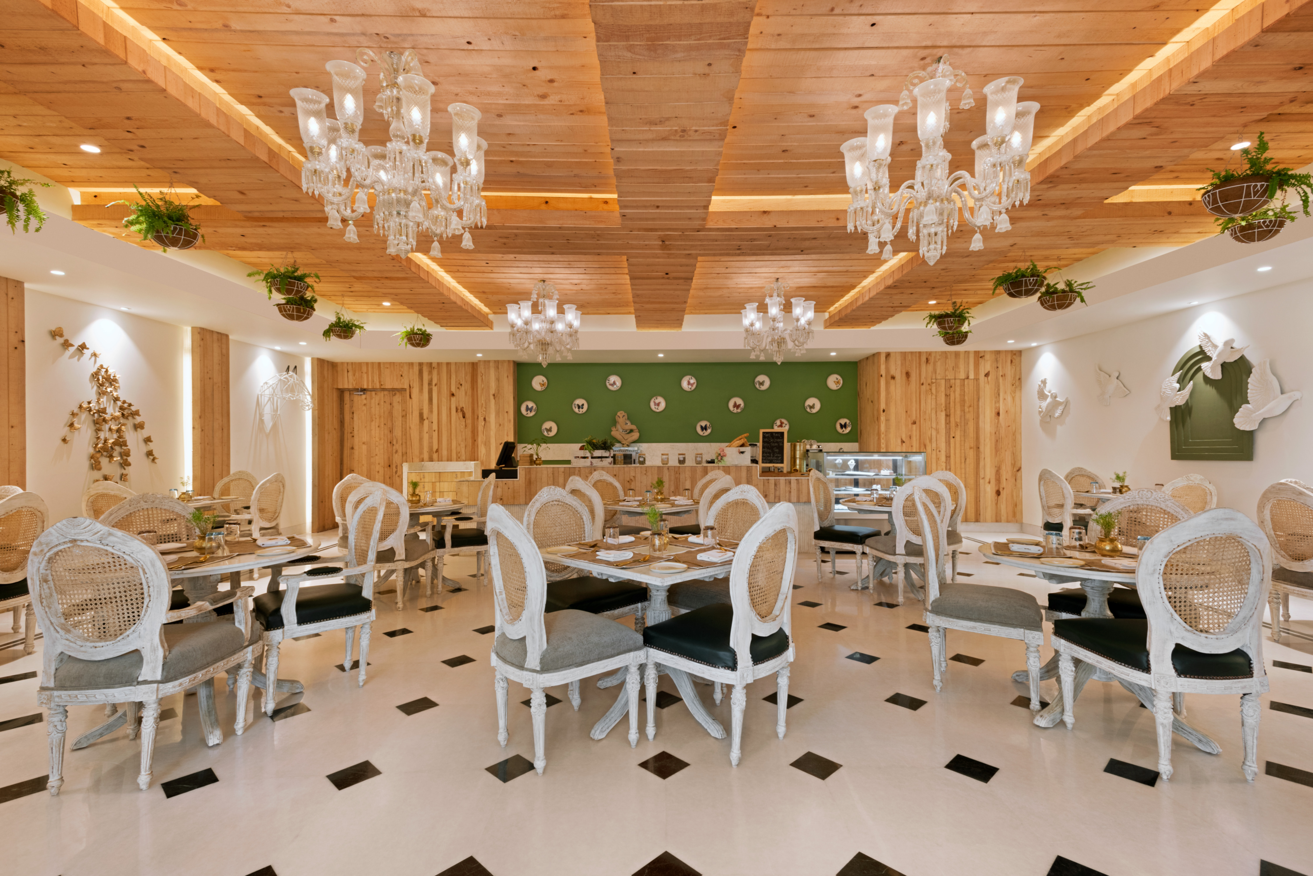 Ramada Plaza by Wyndham Lucknow restaurant breakfast area with seating in Lucknow, Other than US/Canada