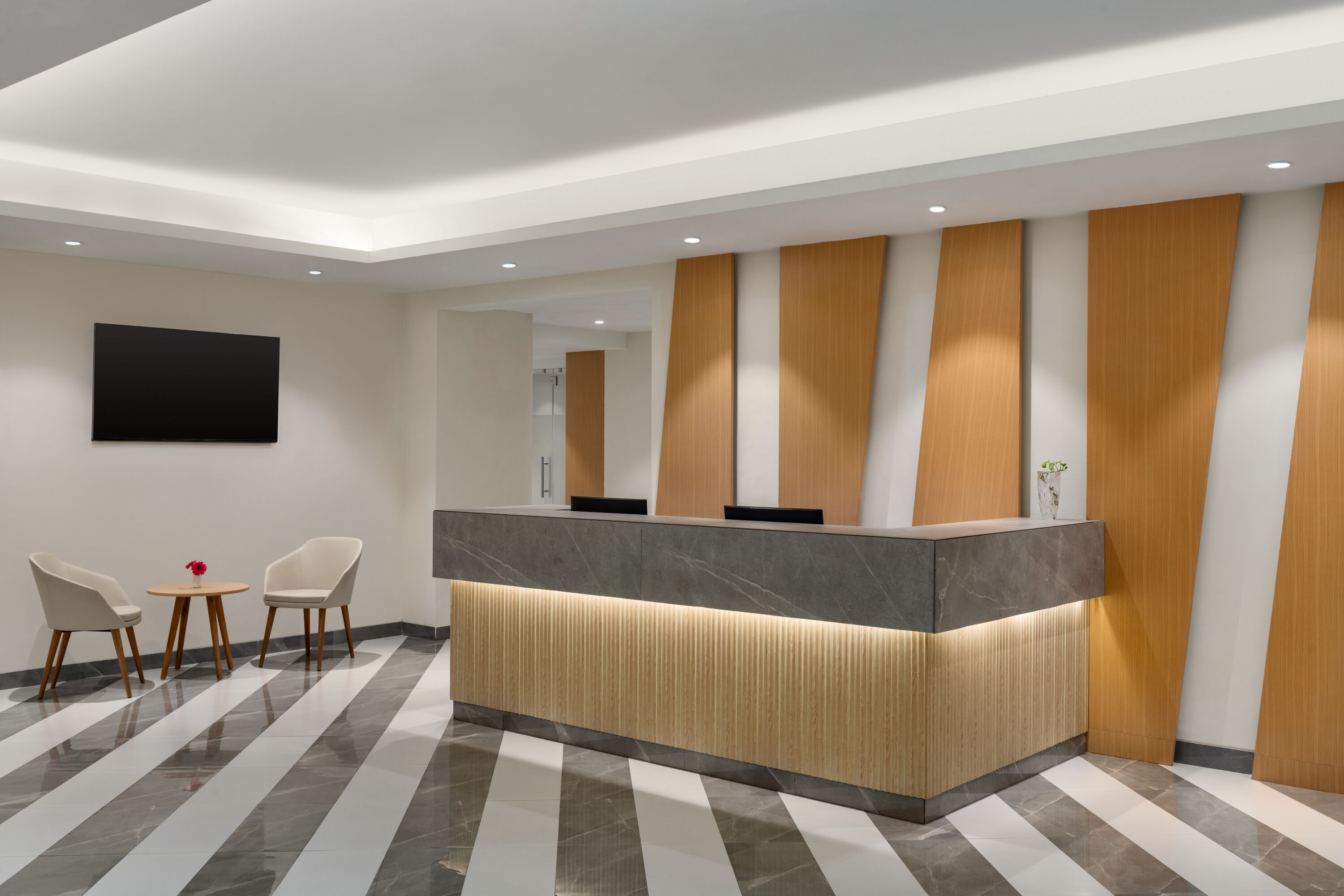 Ramada Encore by Wyndham Lucknow Airport reception in Lucknow, Other than US/Canada
