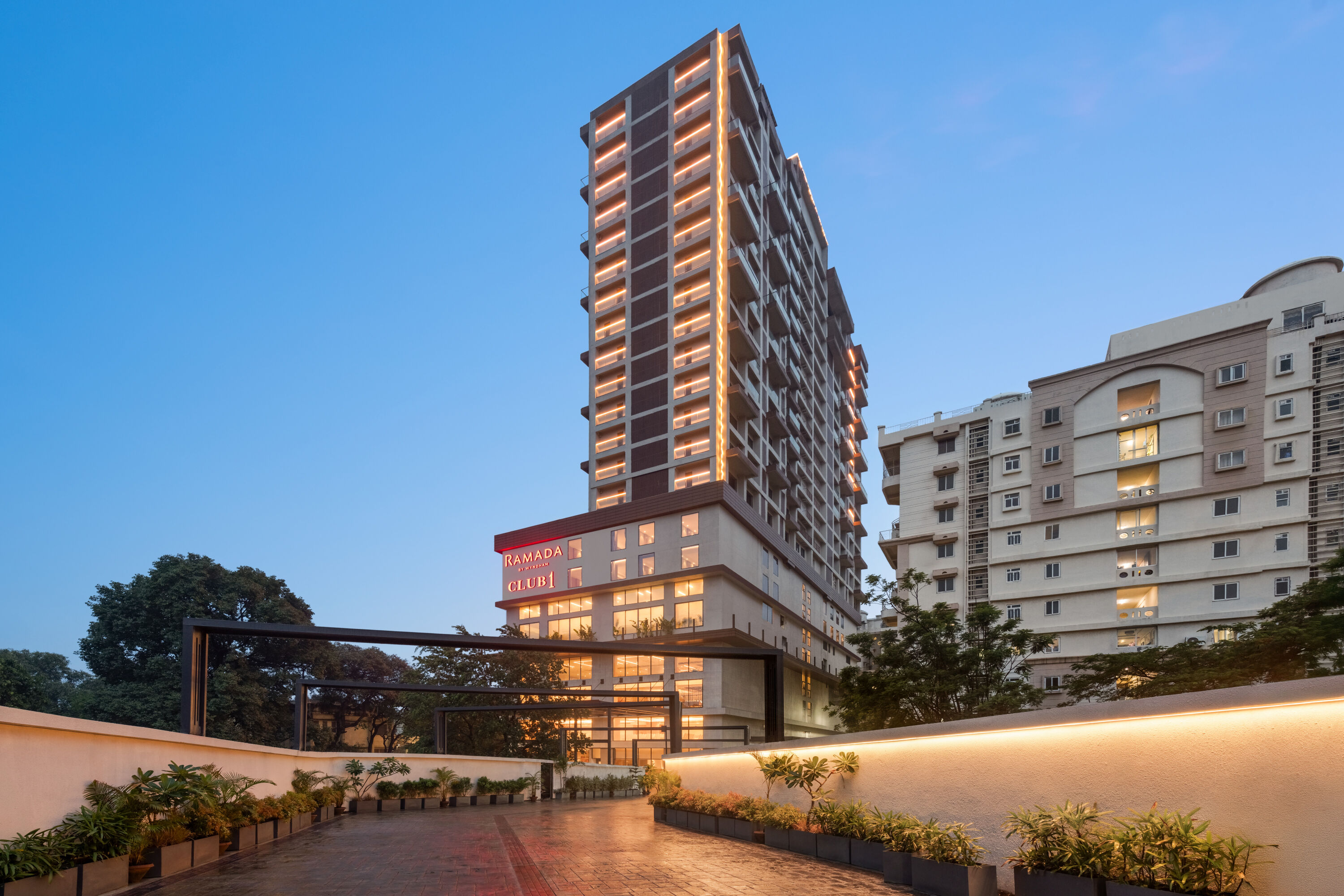 Exterior of Ramada by Wyndham Ranchi Bariatu Road hotel in Ranchi, Other than US/Canada