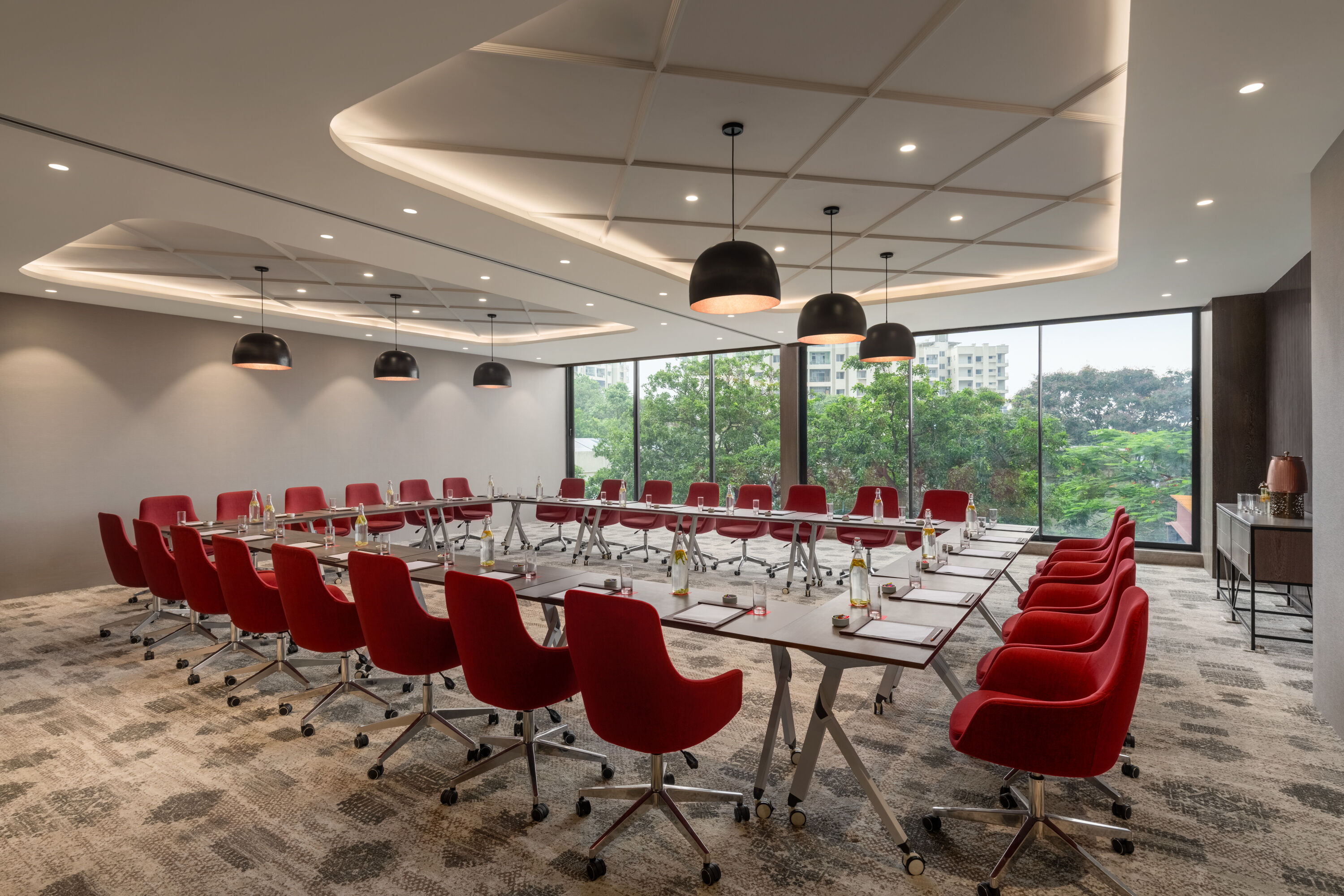 Hollow square meeting room at Ramada by Wyndham Ranchi Bariatu Road in Ranchi, Other than US/Canada