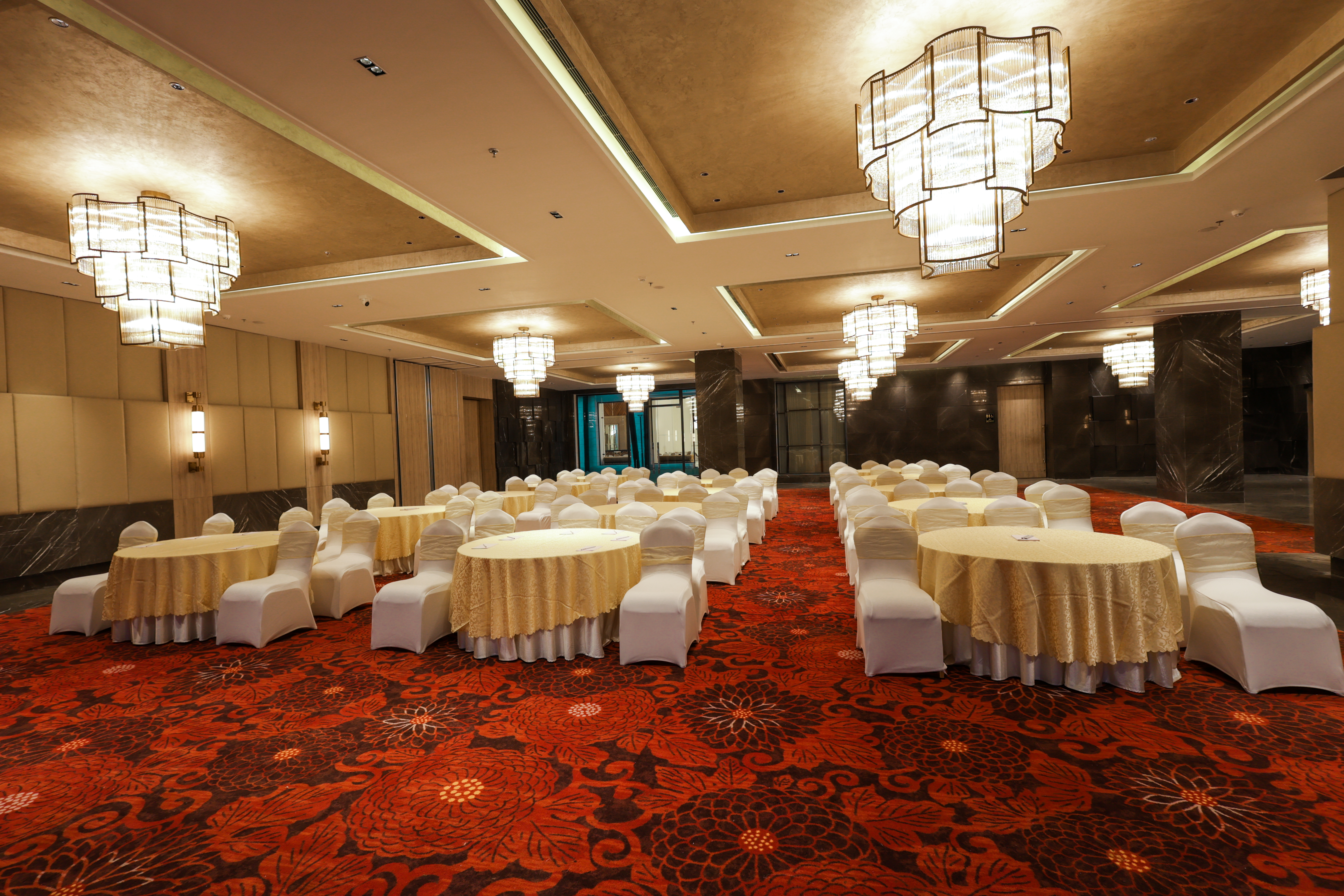 Meeting room banquet rounds at Ramada by Wyndham Sonipat Murthal in Sonipat, Other than US/Canada
