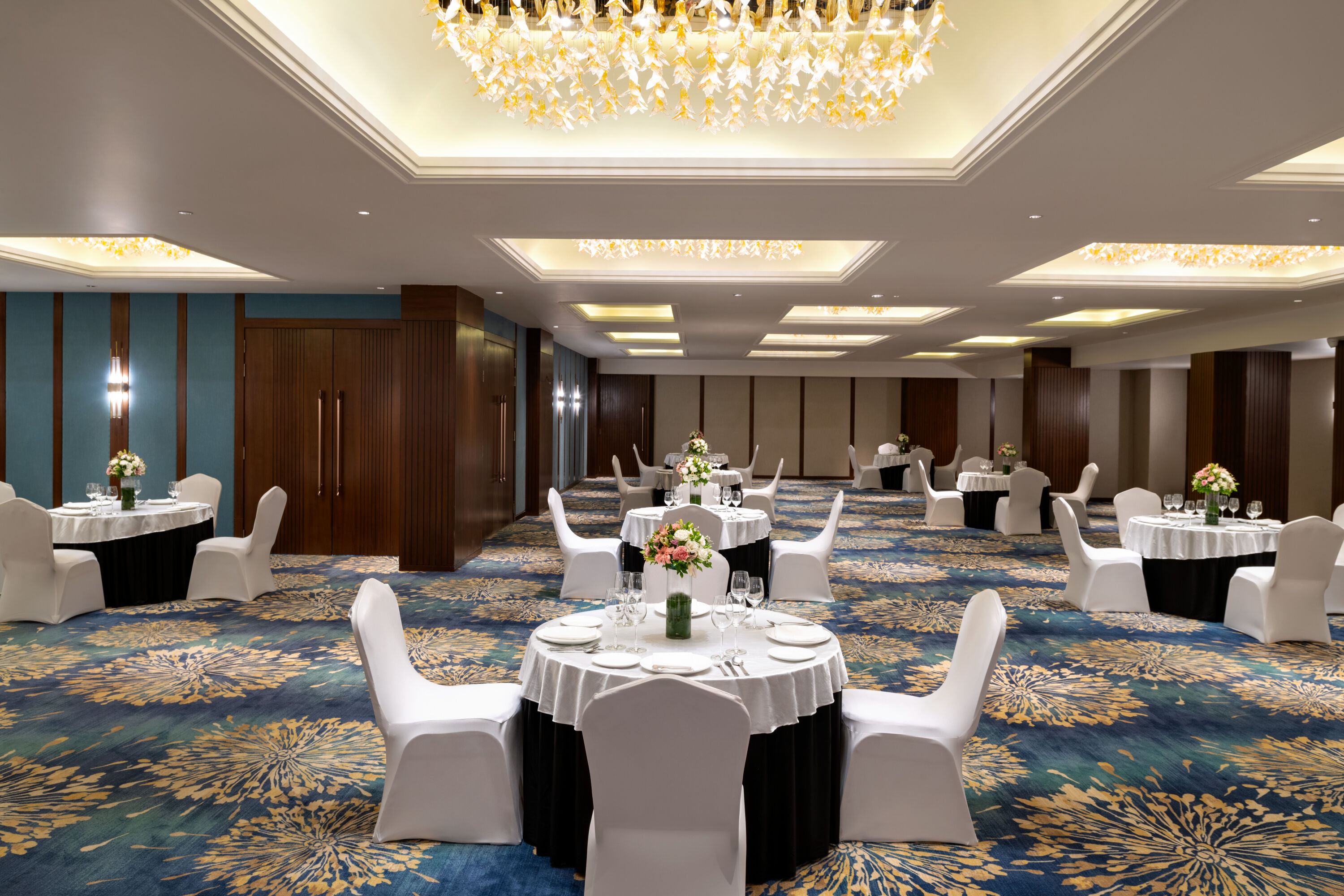 Meeting room banquet rounds at Ramada Encore by Wyndham Udaipur Roopnagar in Udaipur, Other than US/Canada