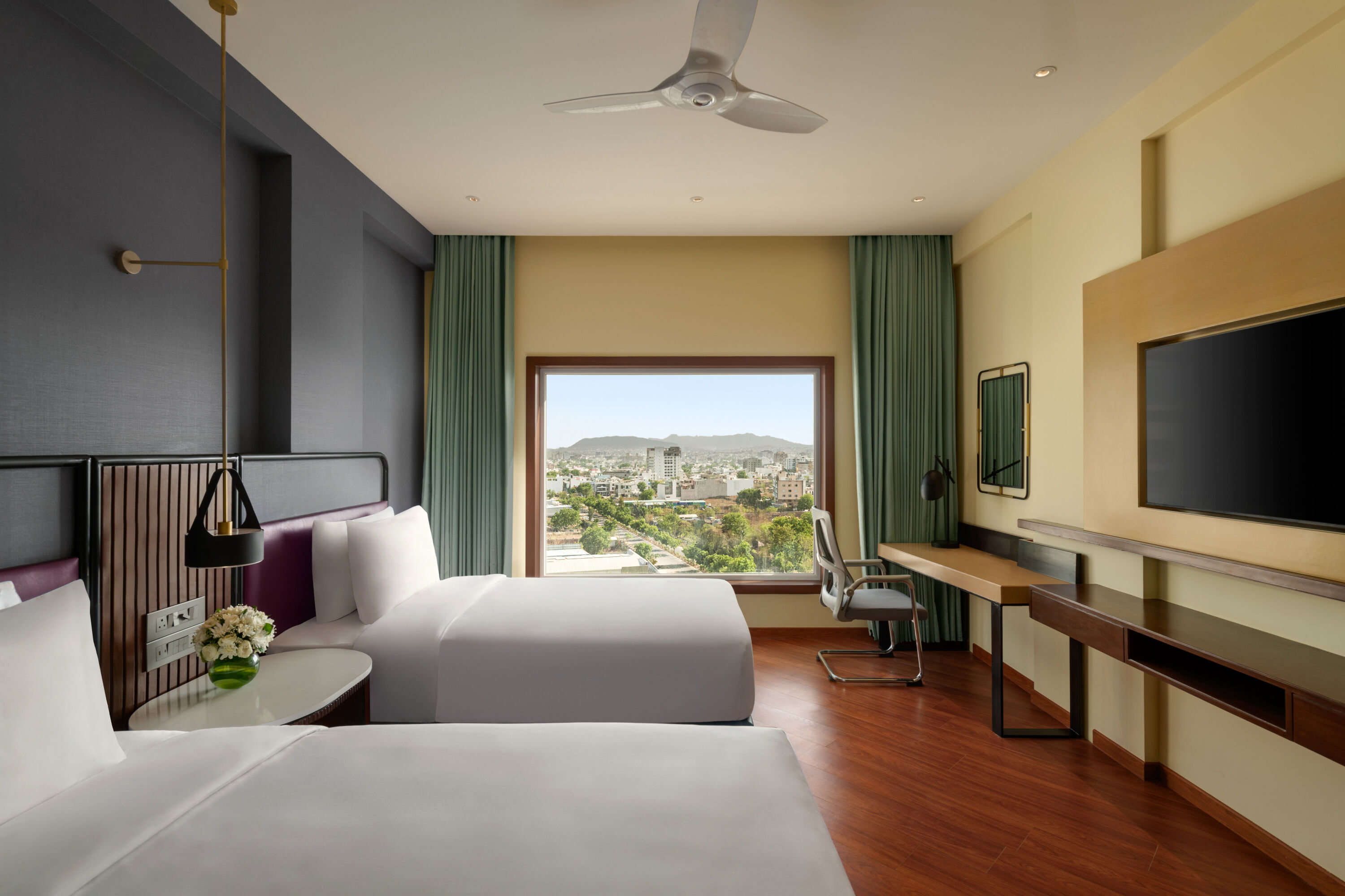Guest room at the Ramada Encore by Wyndham Udaipur Roopnagar in Udaipur, Other than US/Canada