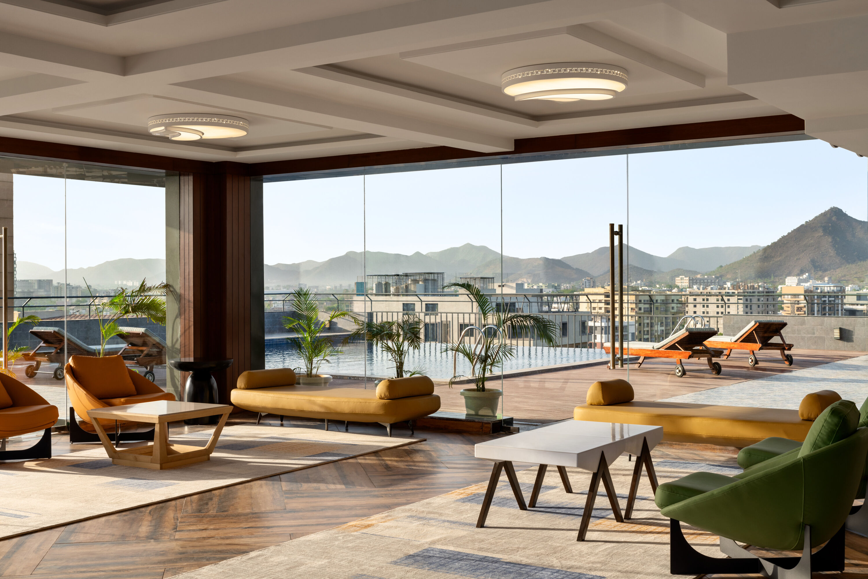 Ramada Encore by Wyndham Udaipur Roopnagar poolside restaurant in Udaipur, Other than US/Canada