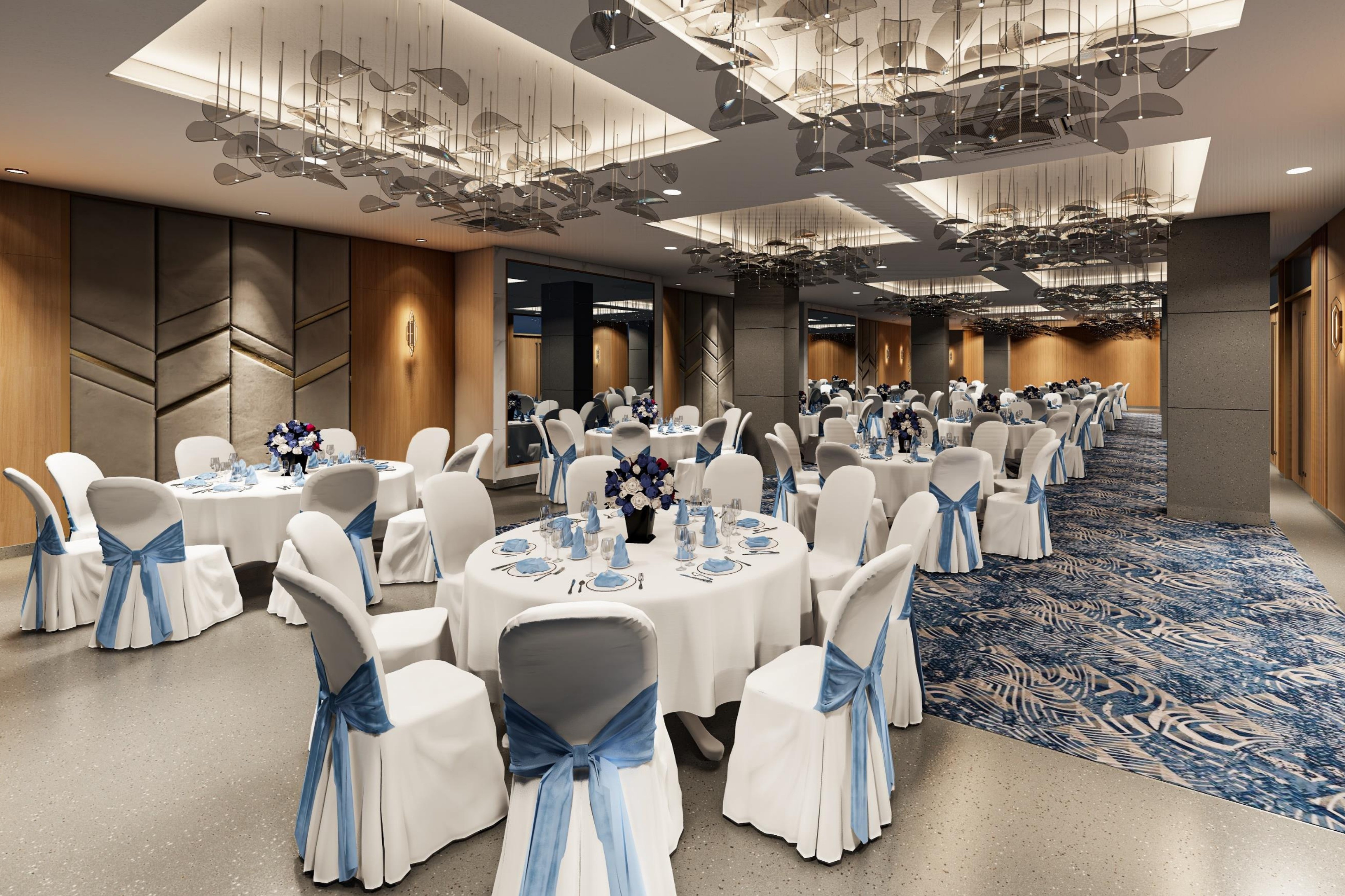 Meeting room banquet rounds at Ramada Encore by Wyndham Vrindavan Rukmani Vihar in Vrindavan, Other than US/Canada