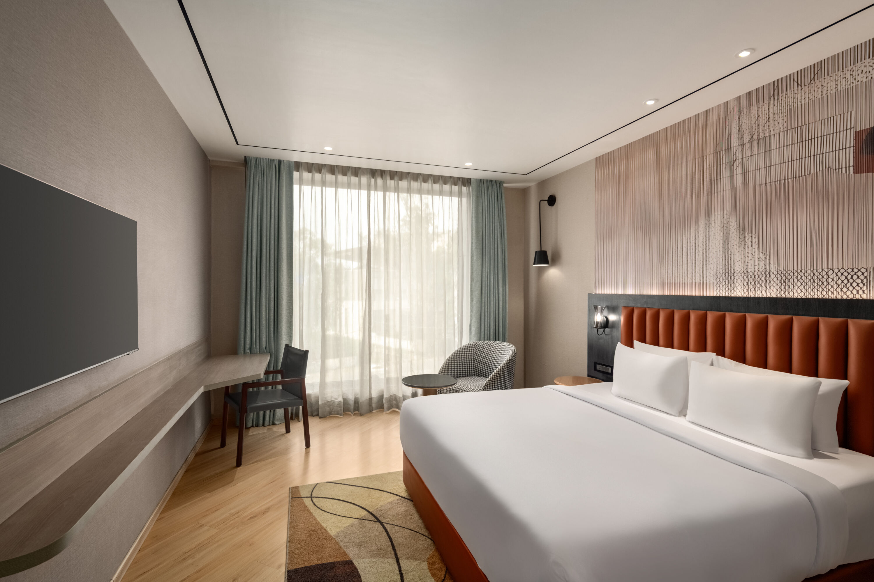 Guest room at the Ramada Encore by Wyndham Chandigarh Zirakpur in Zirakpur, Other than US/Canada