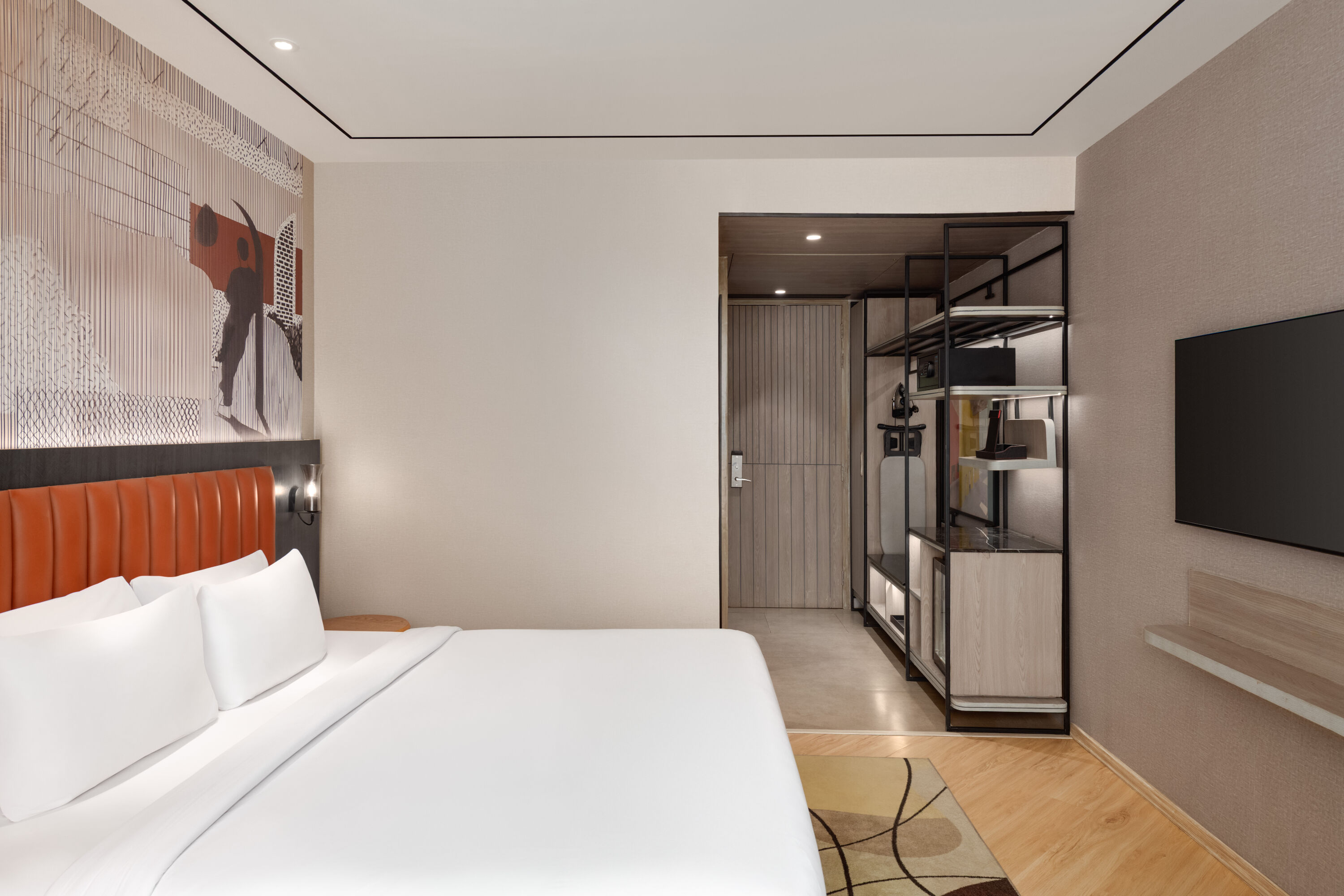 Guest room at the Ramada Encore by Wyndham Chandigarh Zirakpur in Zirakpur, Other than US/Canada