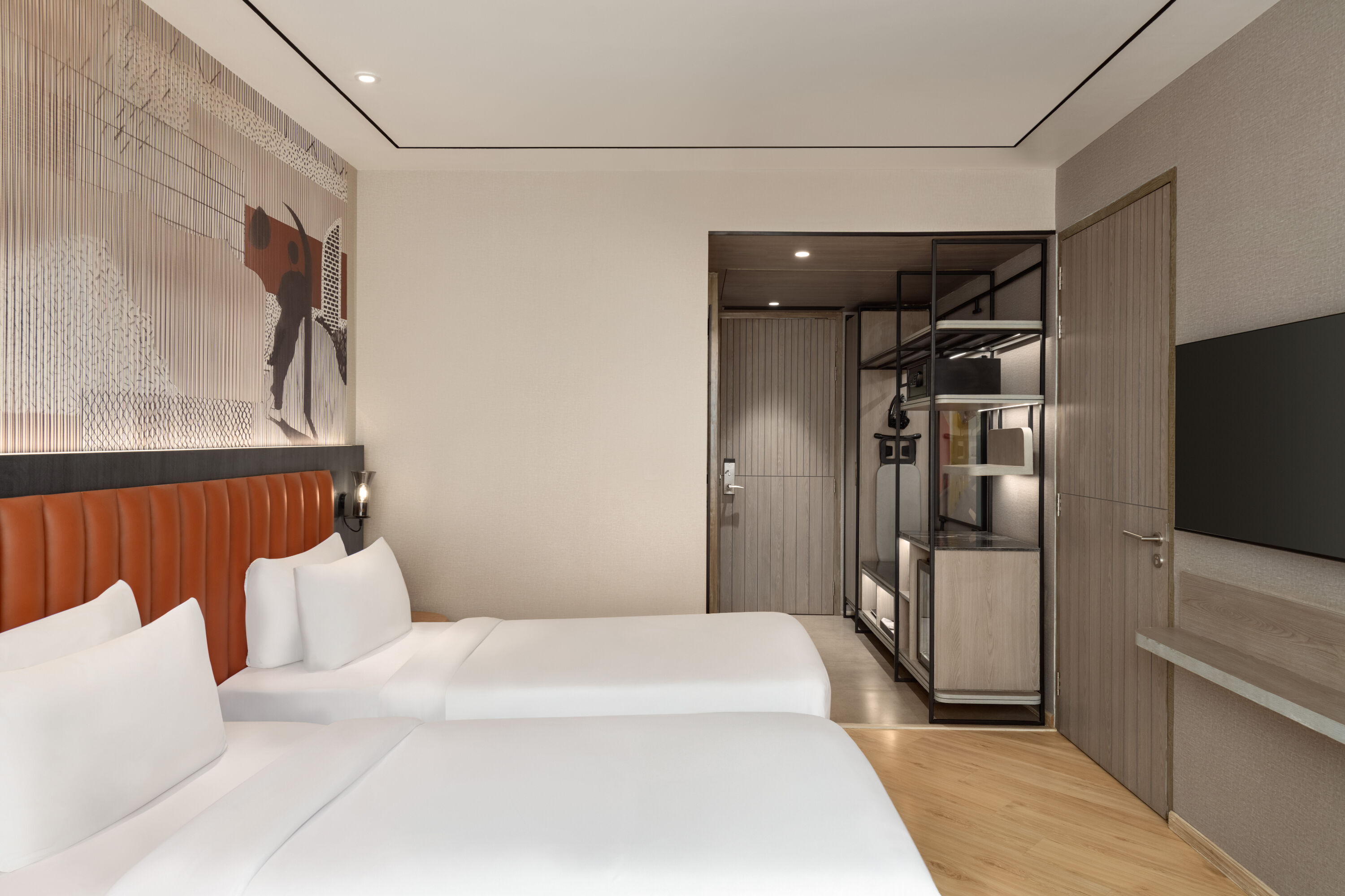 Guest room at the Ramada Encore by Wyndham Chandigarh Zirakpur in Zirakpur, Other than US/Canada