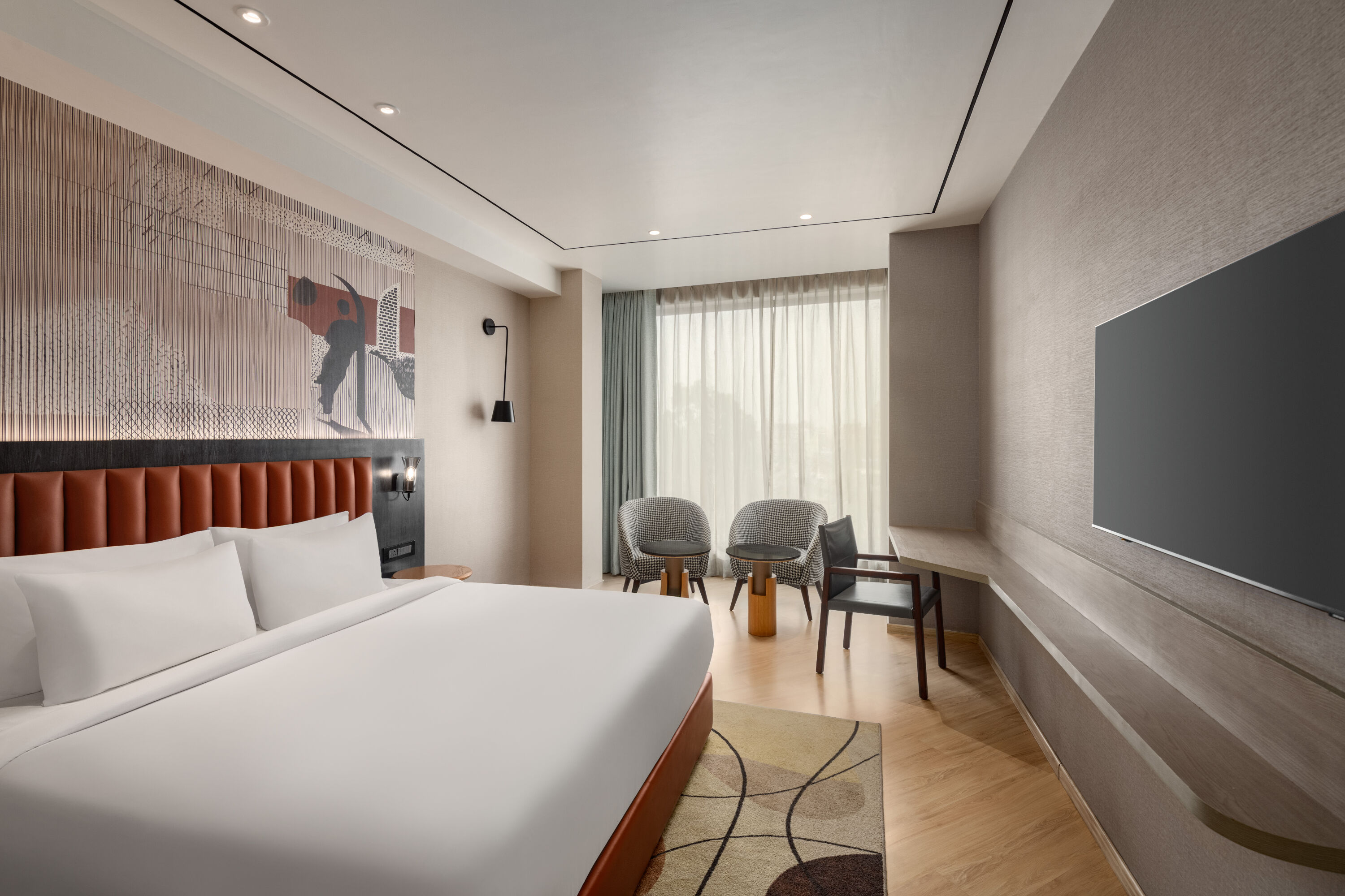 Guest room at the Ramada Encore by Wyndham Chandigarh Zirakpur in Zirakpur, Other than US/Canada
