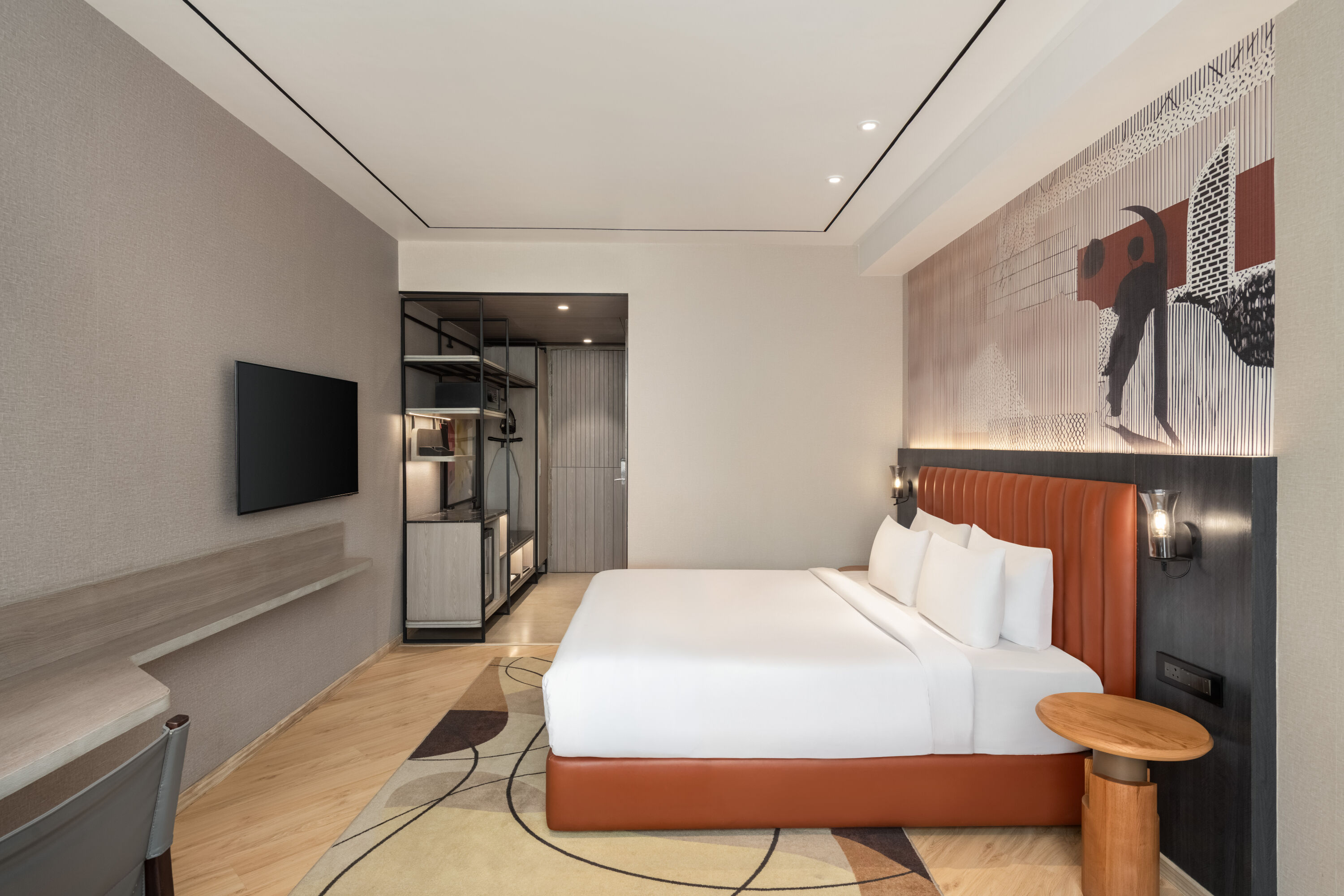 Guest room at the Ramada Encore by Wyndham Chandigarh Zirakpur in Zirakpur, Other than US/Canada