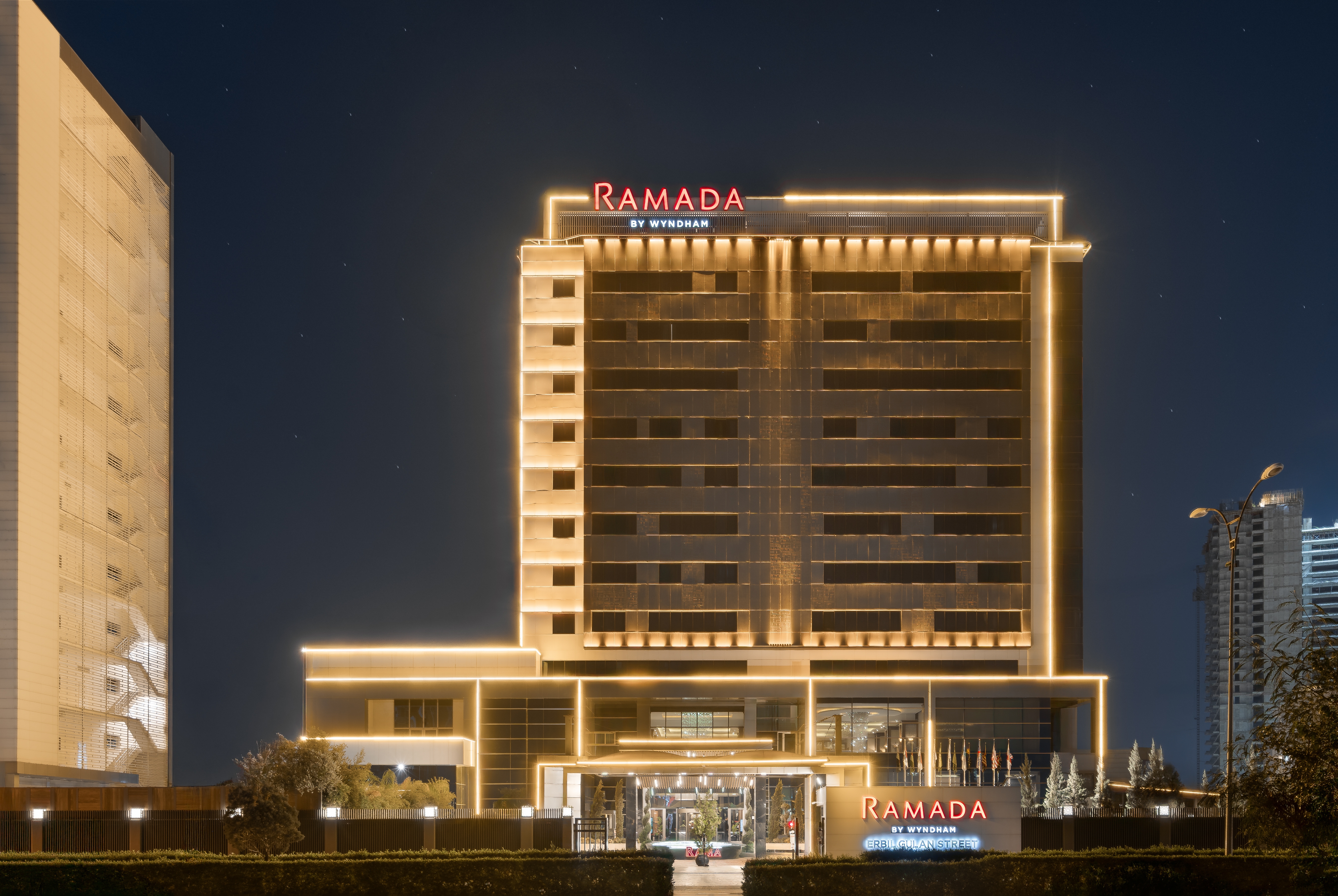 Exterior of Ramada by Wyndham Erbil Gulan Street hotel in Erbil, Other than US/Canada