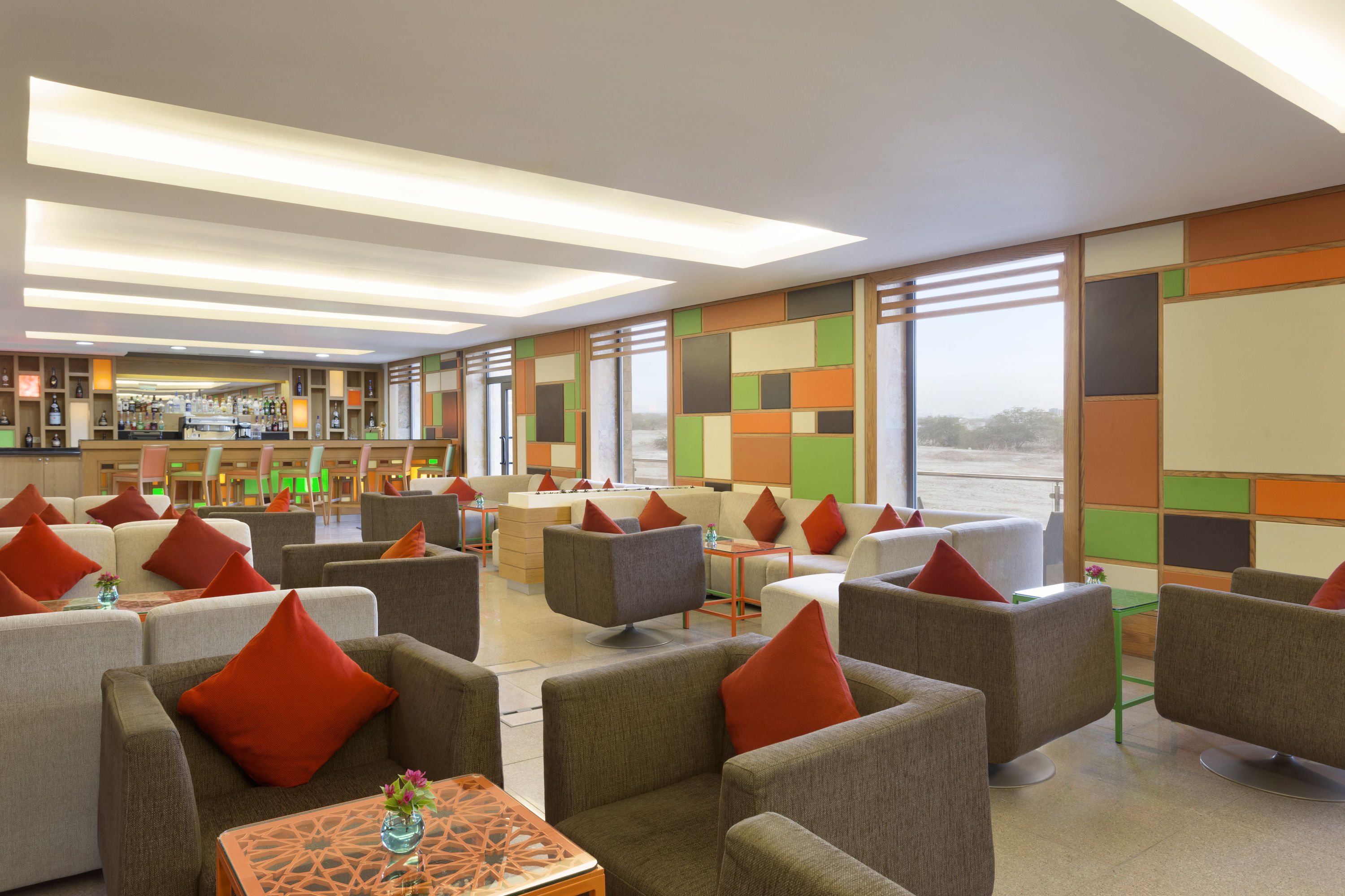 Bar at Ramada Resort by Wyndham Dead Sea in Sweimeh, Other than US/Canada